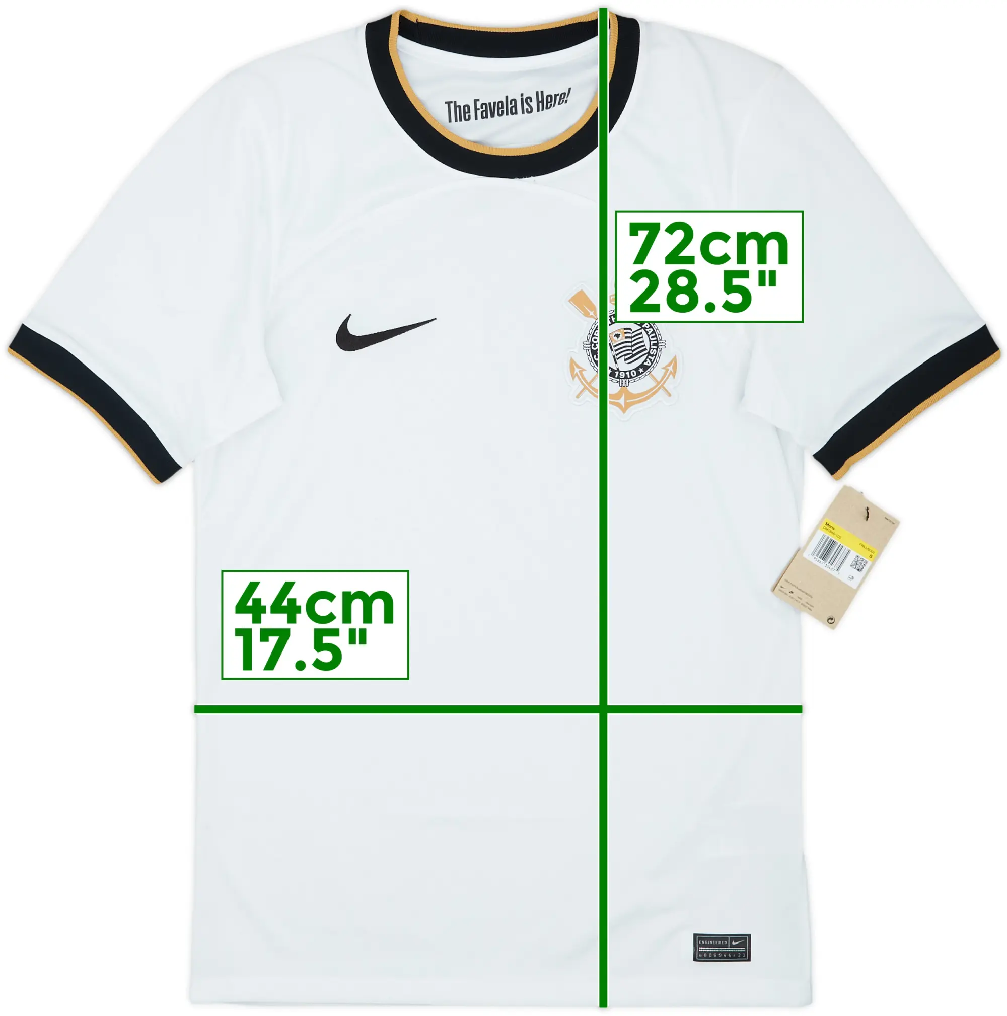 2022-23 Corinthians Home Shirt (S)