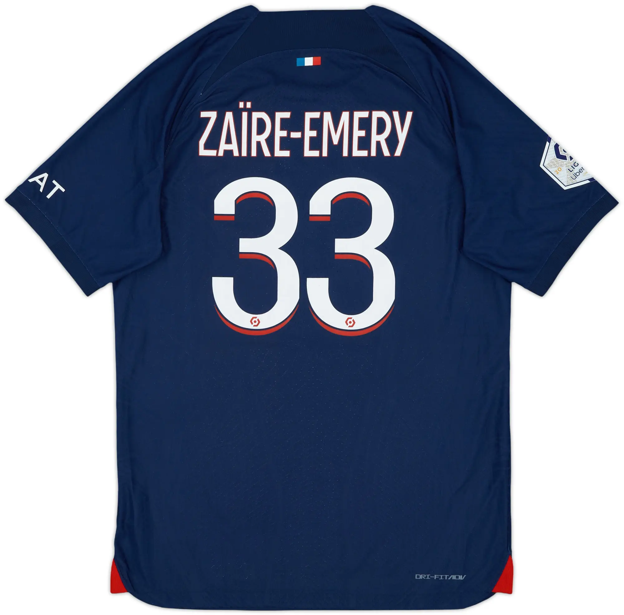 2023-24 Paris Saint-Germain Authentic Home Shirt Zaire-Emery #33 - 7/10 - (M)