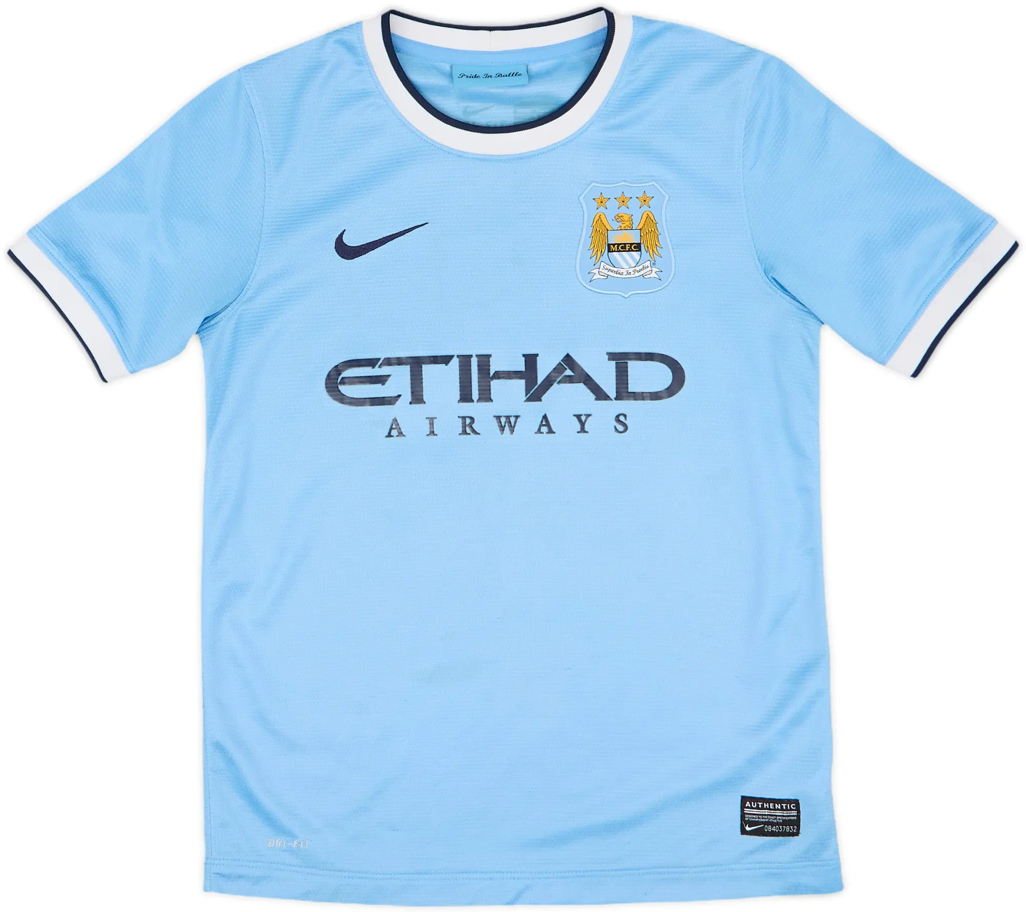 2013-14 Manchester City Home Shirt - 7/10 - (M.Boys)