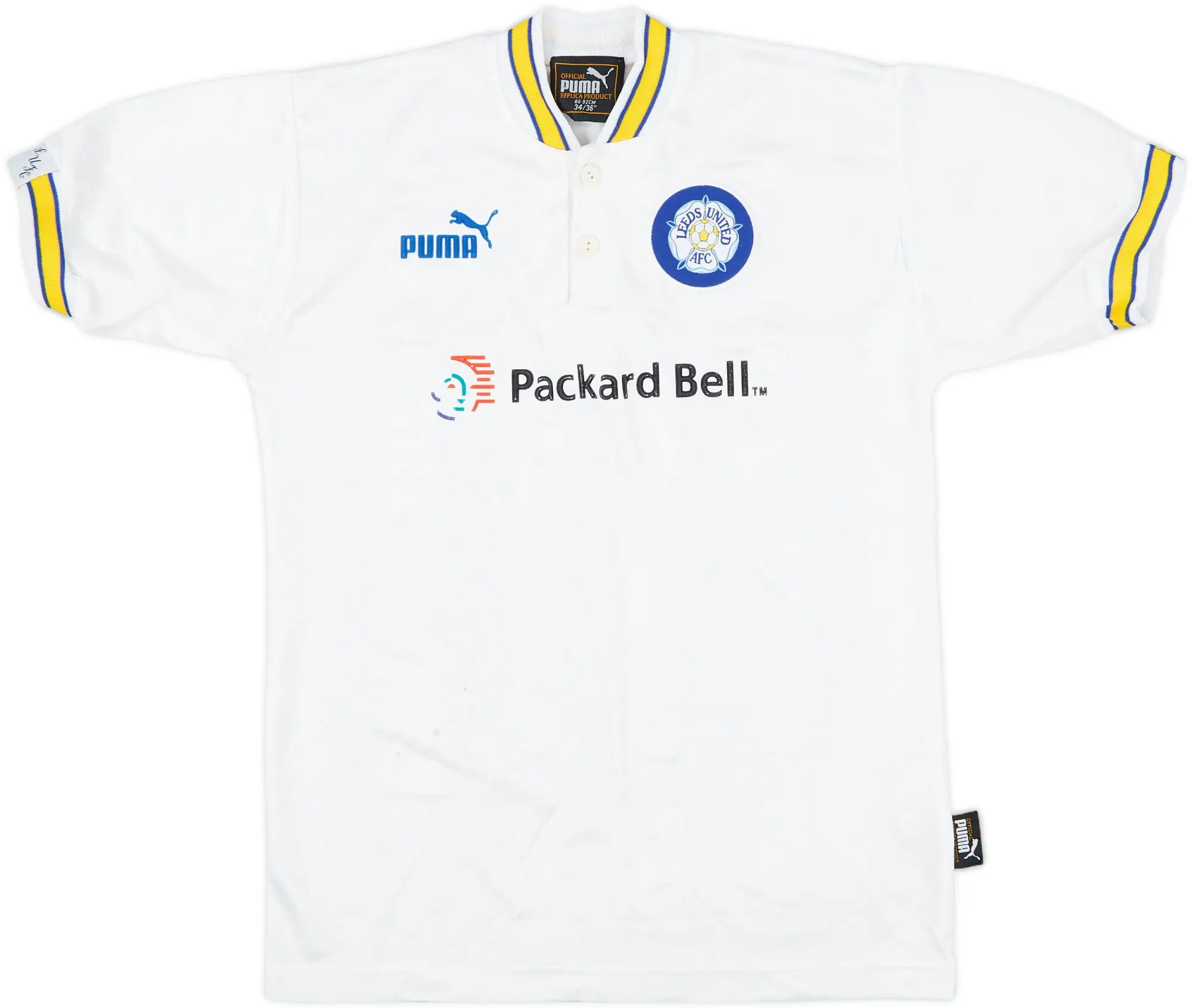 1996-98 Leeds United Home Shirt - 4/10 - (XL.Boys)