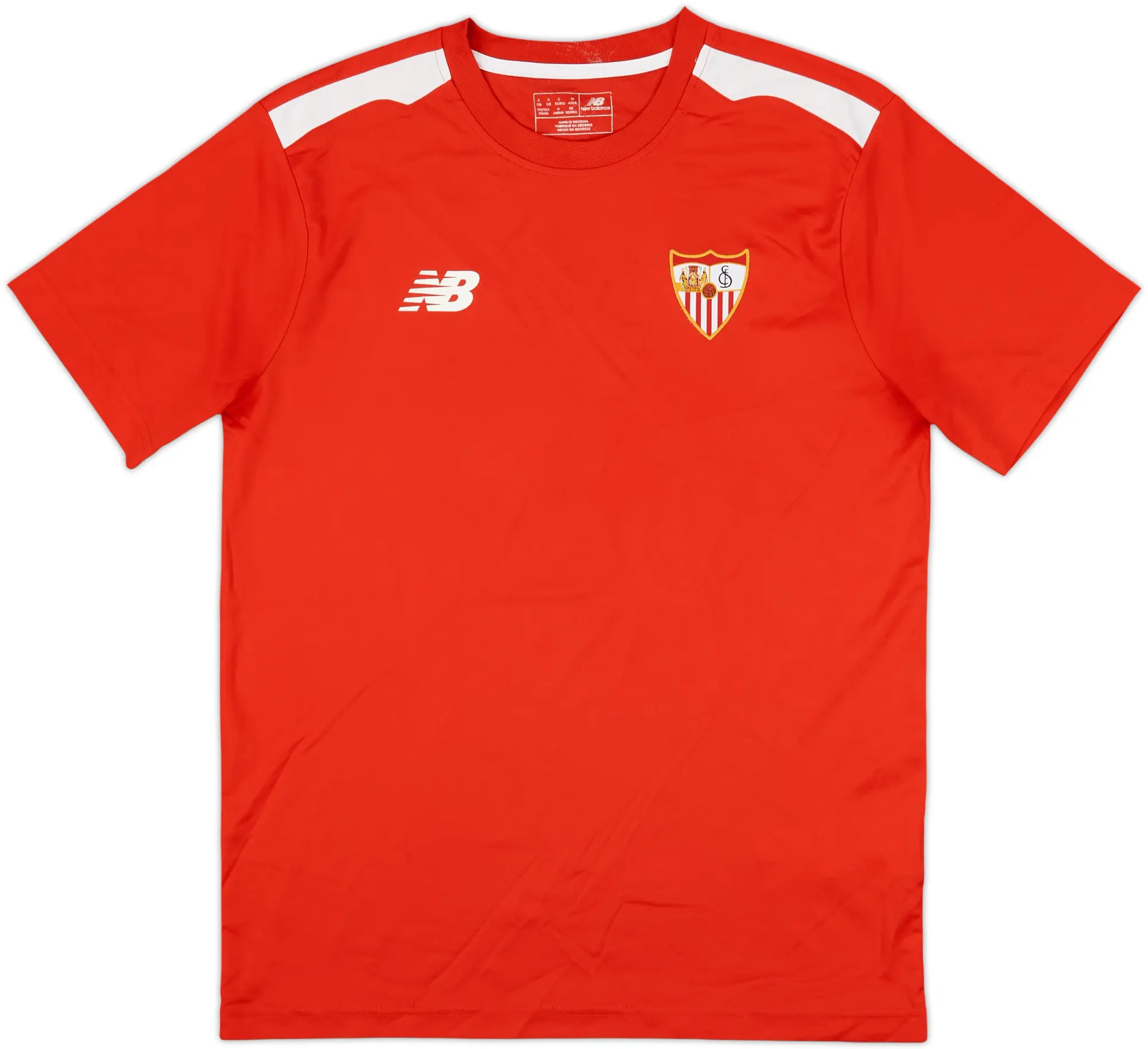 2016-17 Sevilla New Balance Training Shirt - 8/10 - (S)