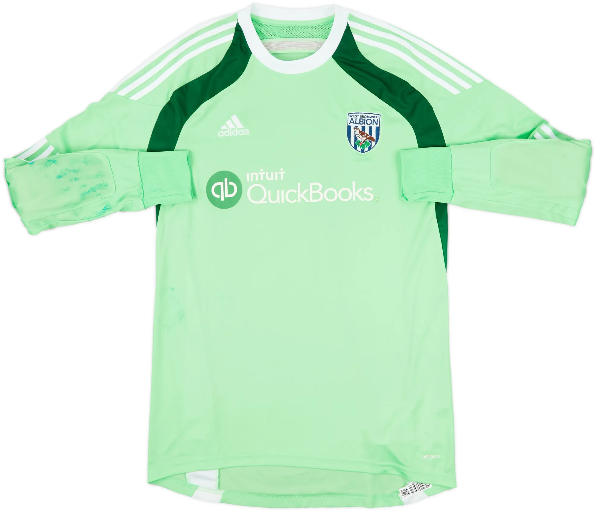 adidas West Bromwich Albion Mens LS Goalkeeper Home Shirt 2011/12