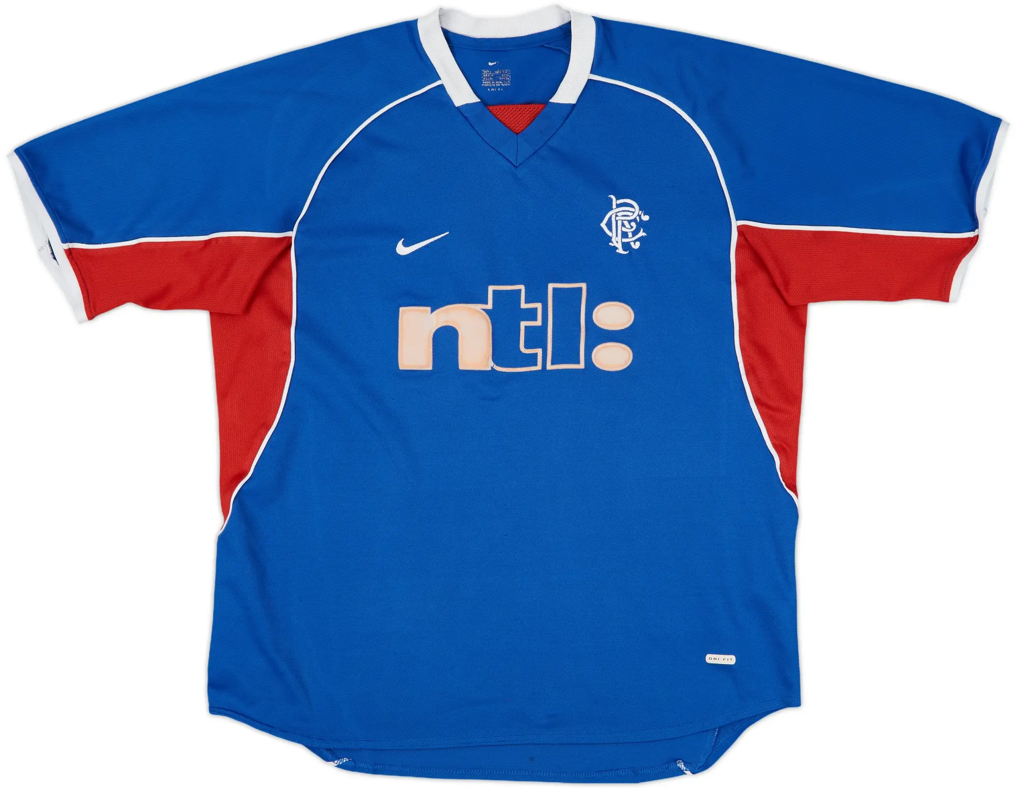 Nike Rangers Mens SS Home Shirt 2001/02
