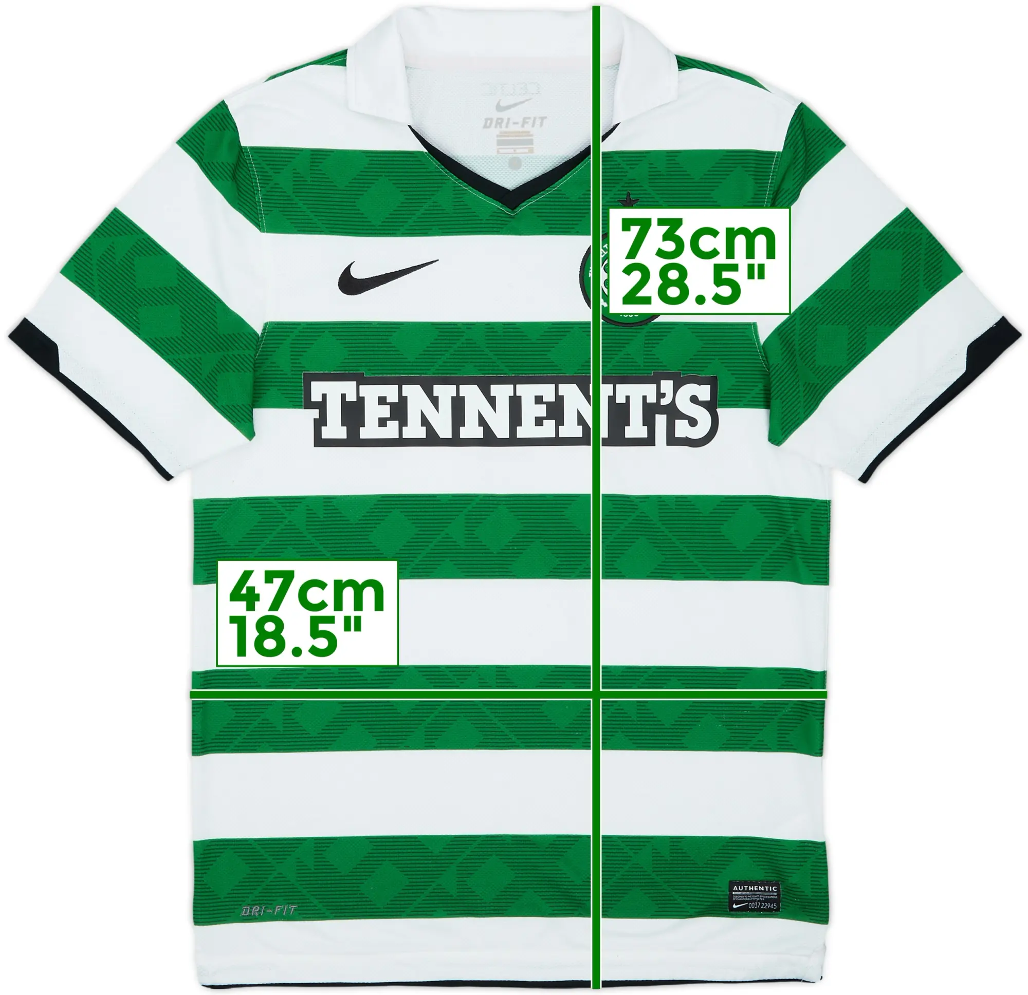 Nike Celtic Mens SS Home Shirt 2010/12