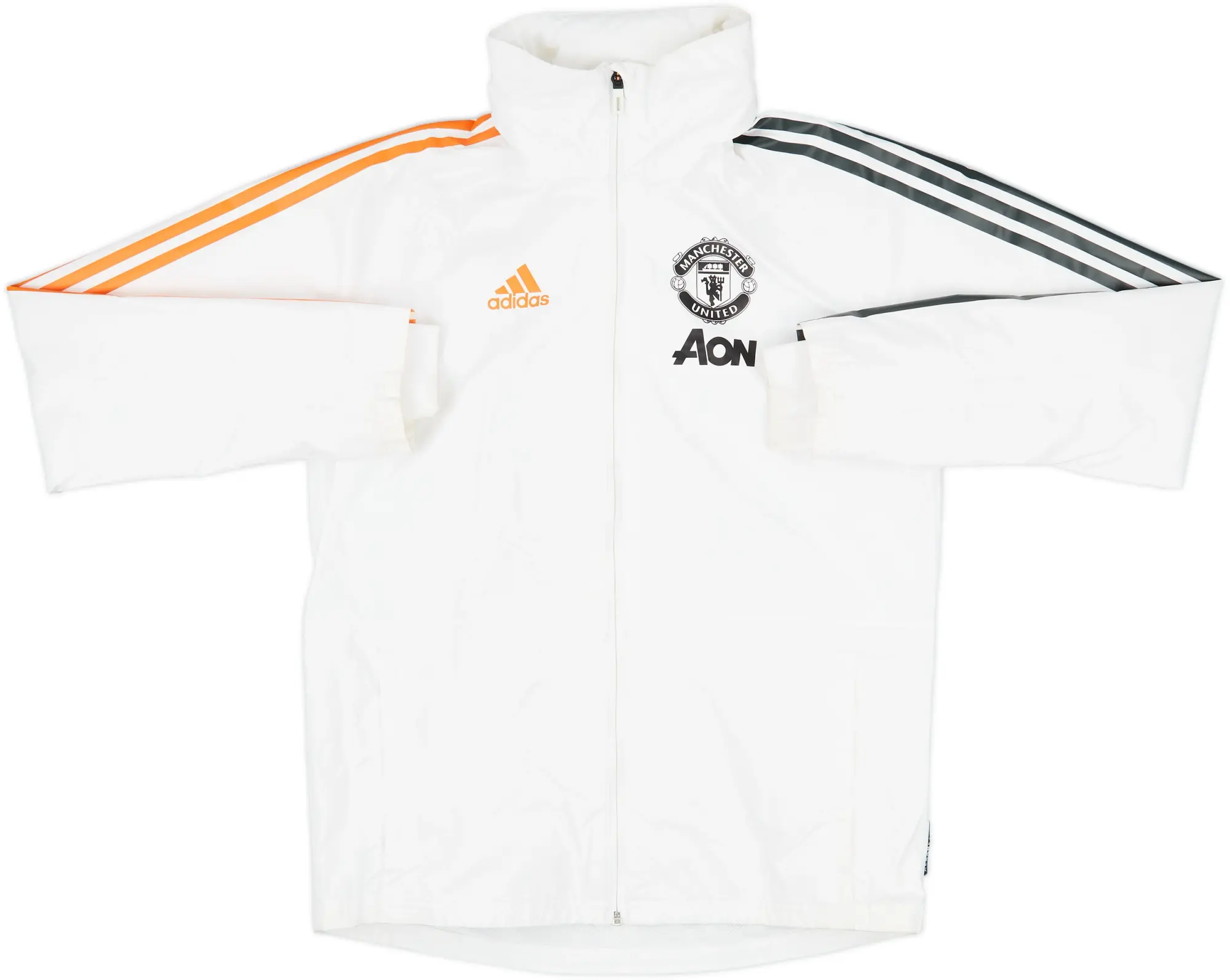 2020-21 Manchester United adidas Hooded Rain Jacket - 8/10 - (S)