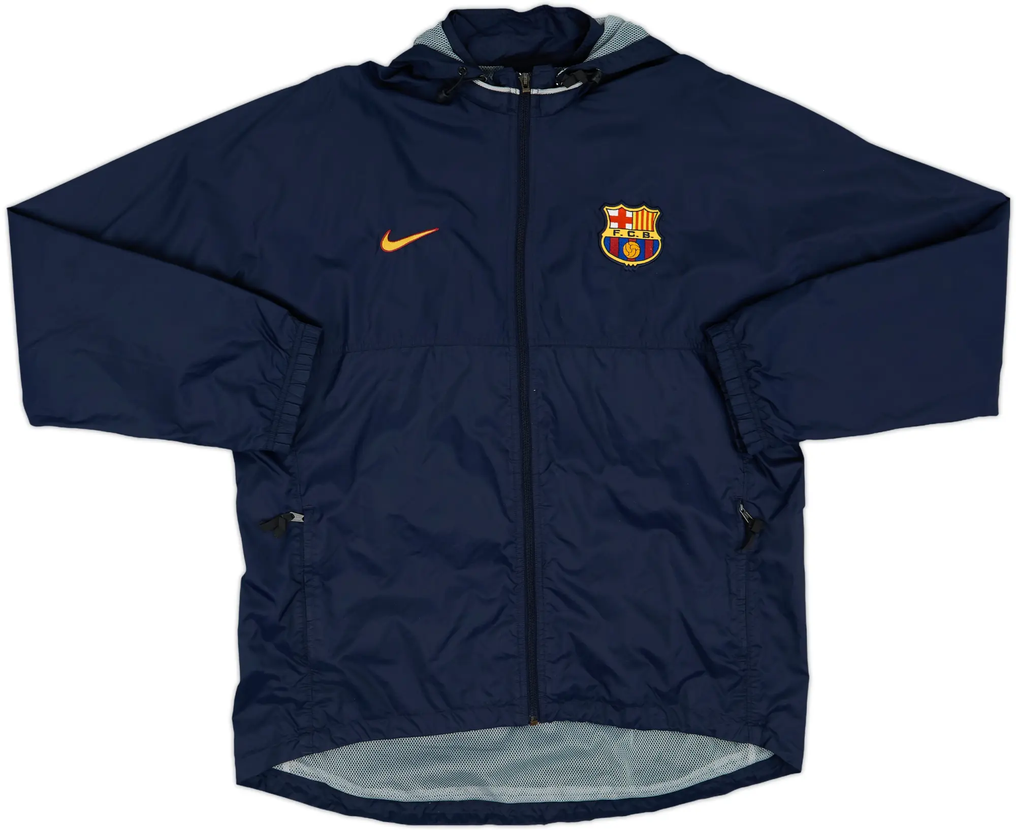 1999-00 Barcelona Nike Hooded Rain Jacket - 5/10 - (L)