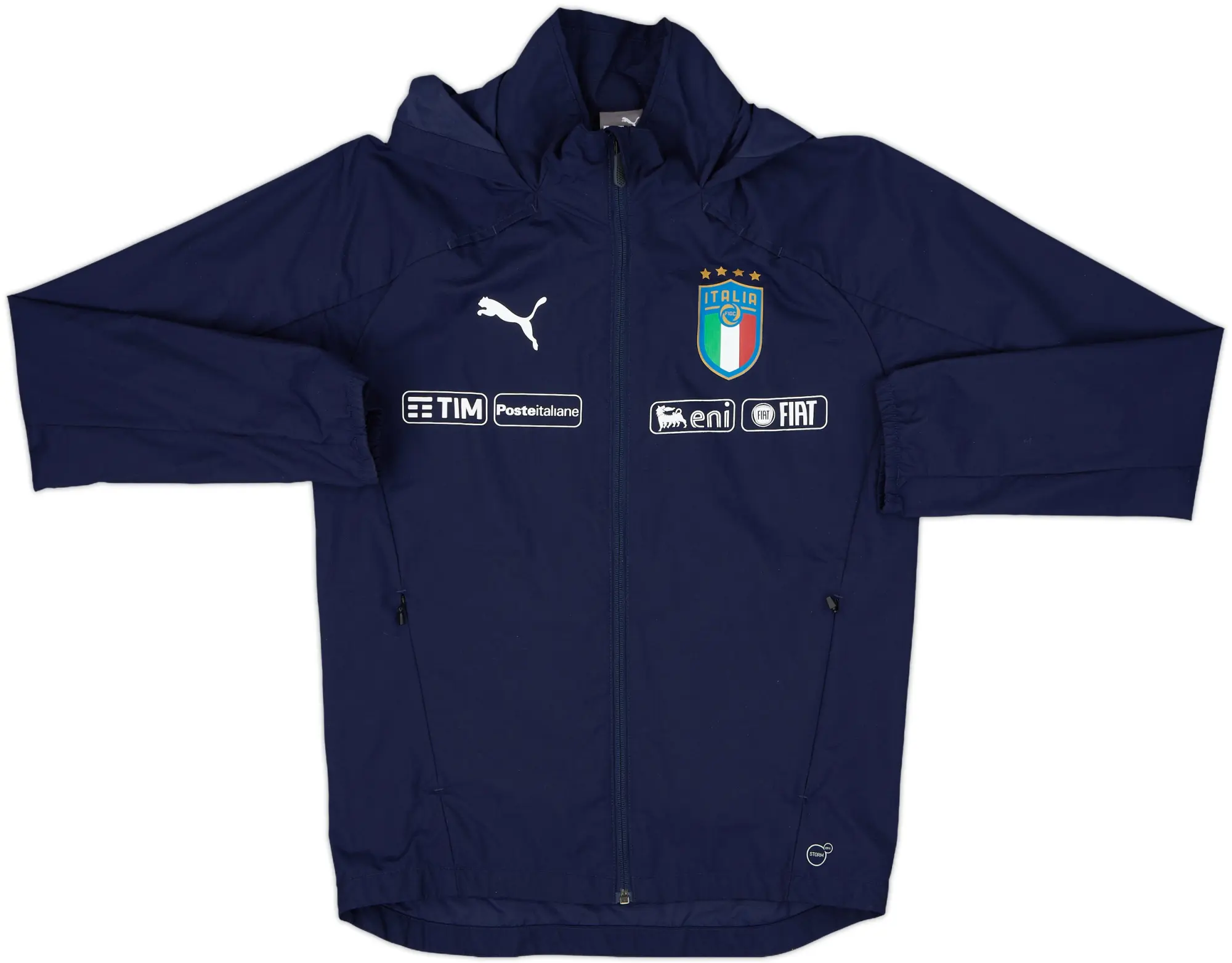 2018-19 Italy Puma Hooded Track Jacket - 8/10 - (XS)