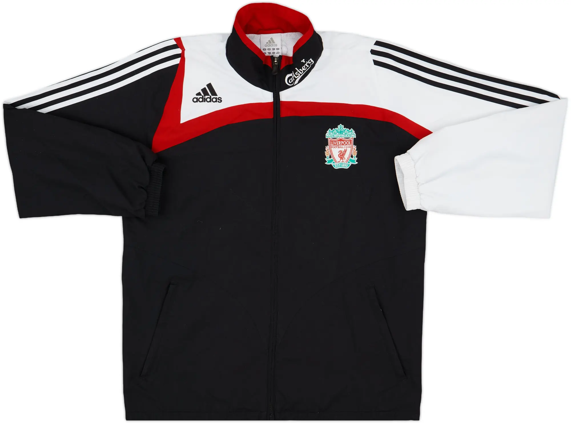 2007-08 Liverpool adidas Track Jacket - 8/10 - (L)