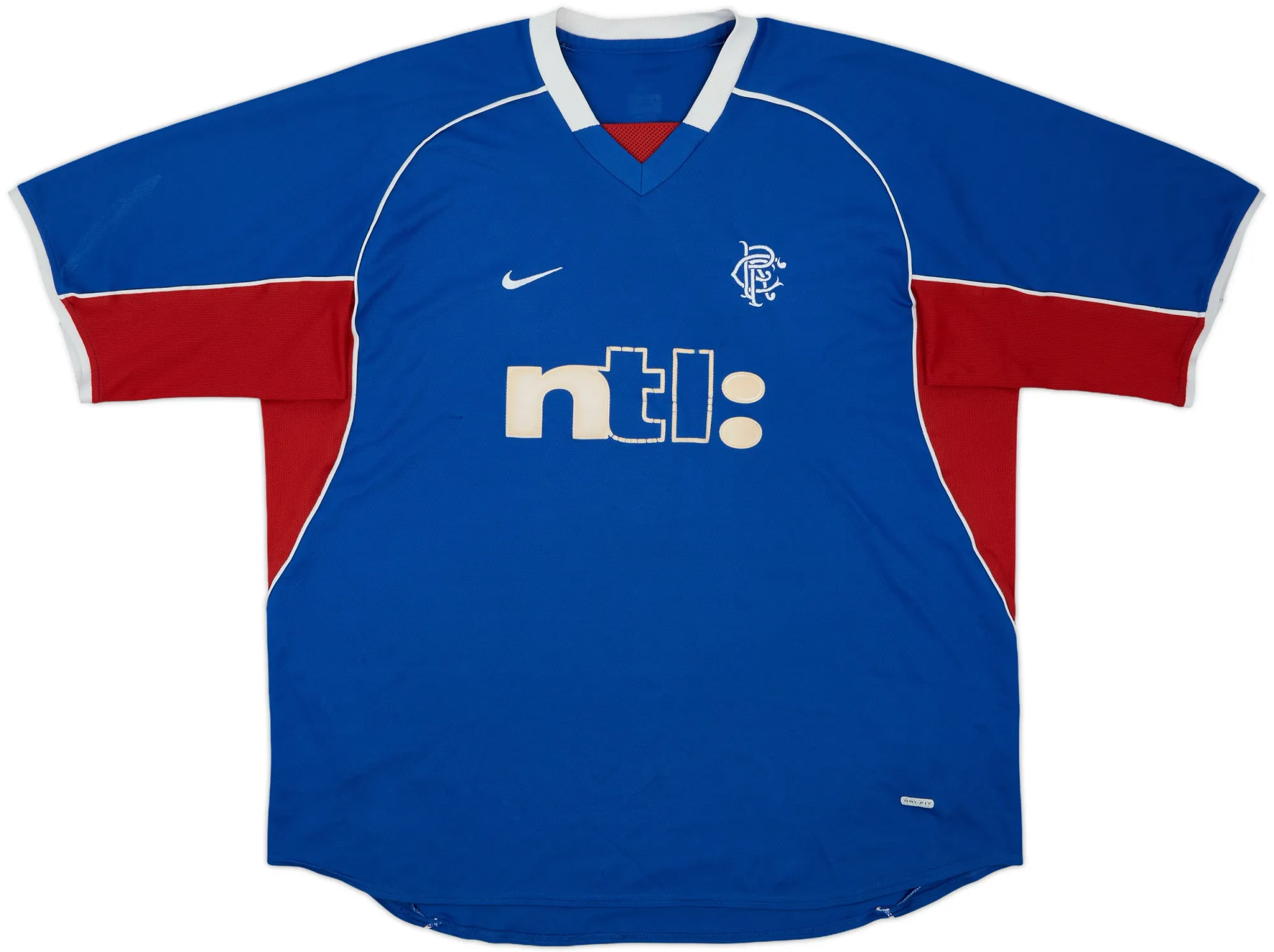 Nike Rangers Mens SS Home Shirt 2001/02