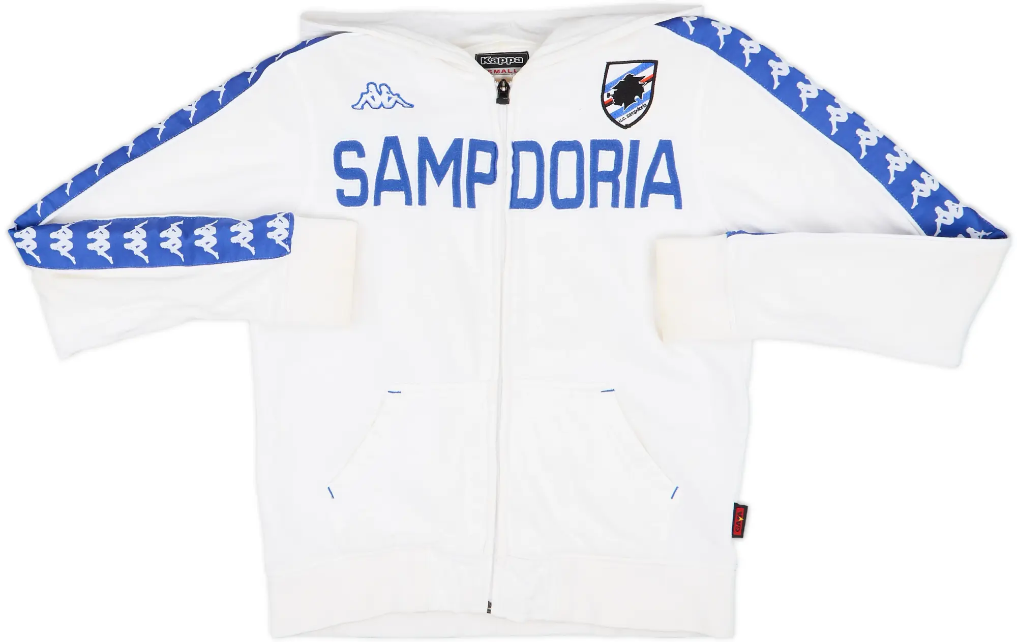 2013-14 Sampdoria Kappa Hooded Track Jacket - 7/10 - (S)