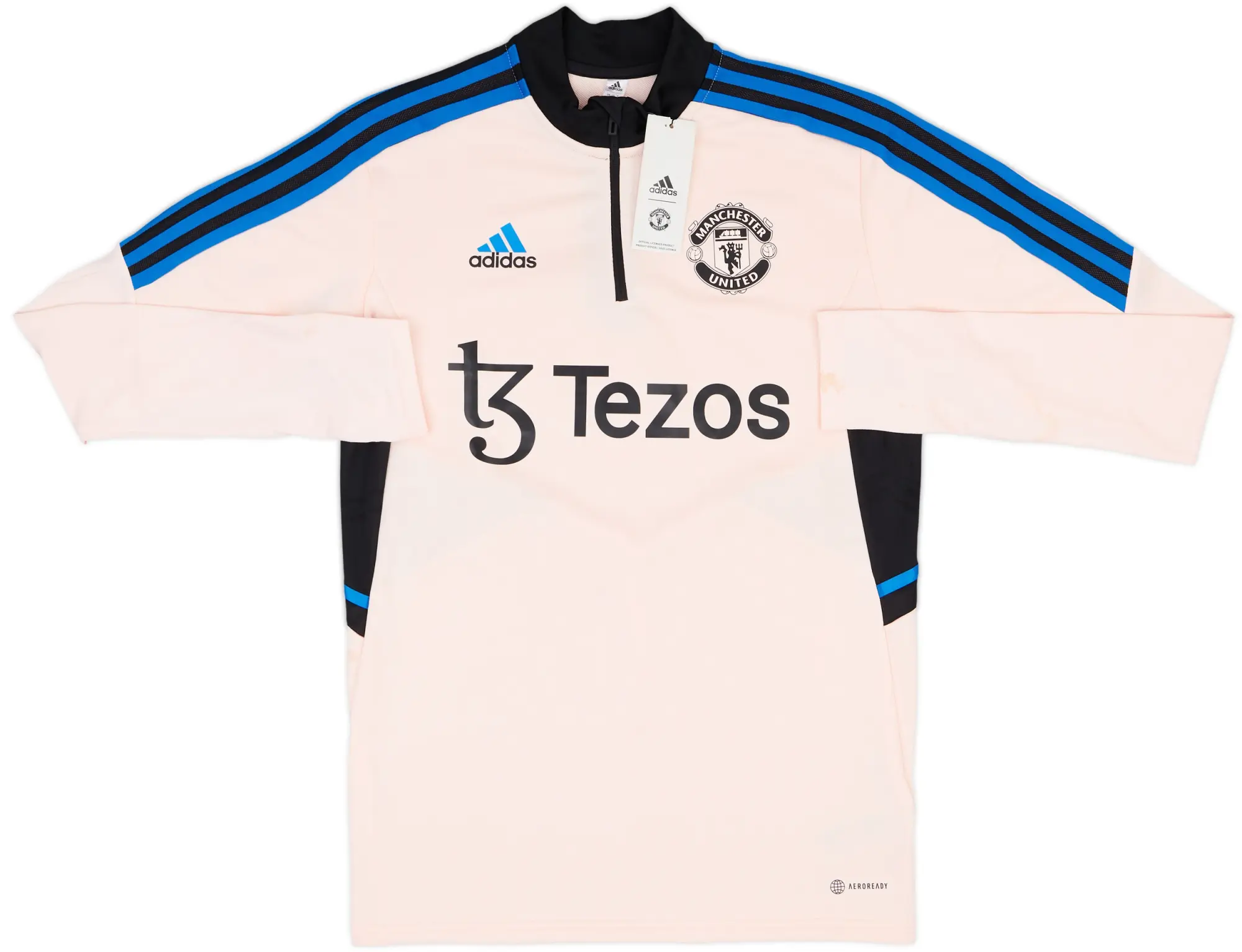 2022-23 Manchester United adidas 1/4 Zip Drill Top (S)