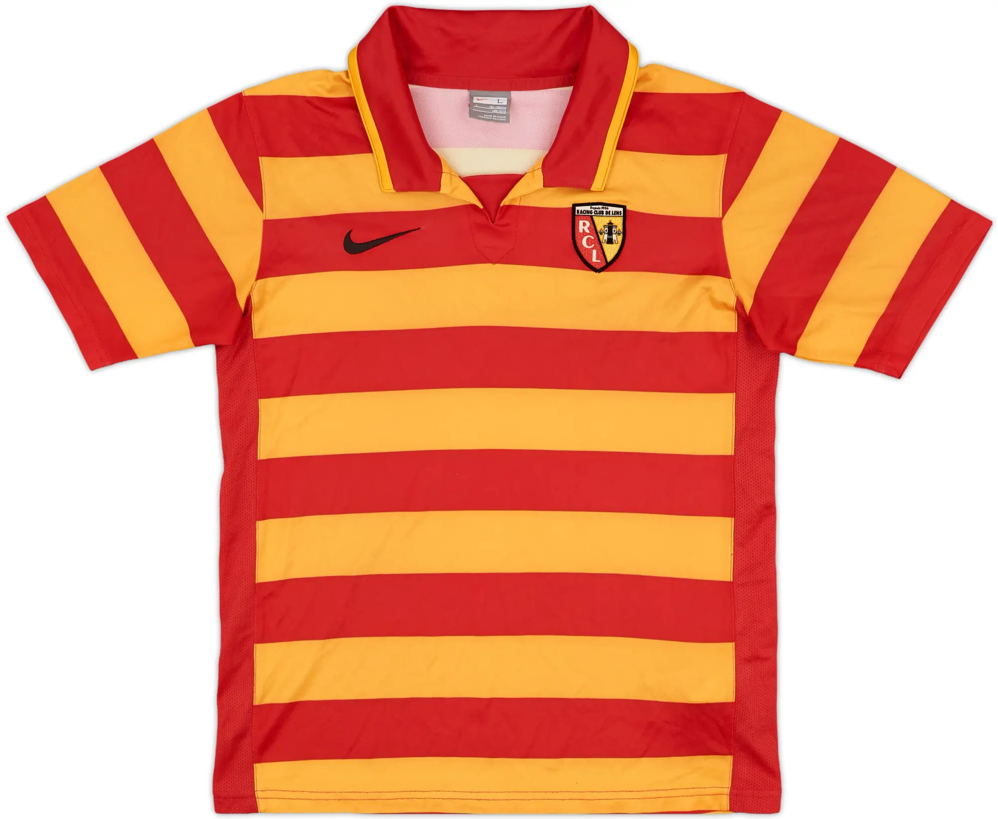 2007-08 Lens Home Shirt - 8/10 - (L.Boys)