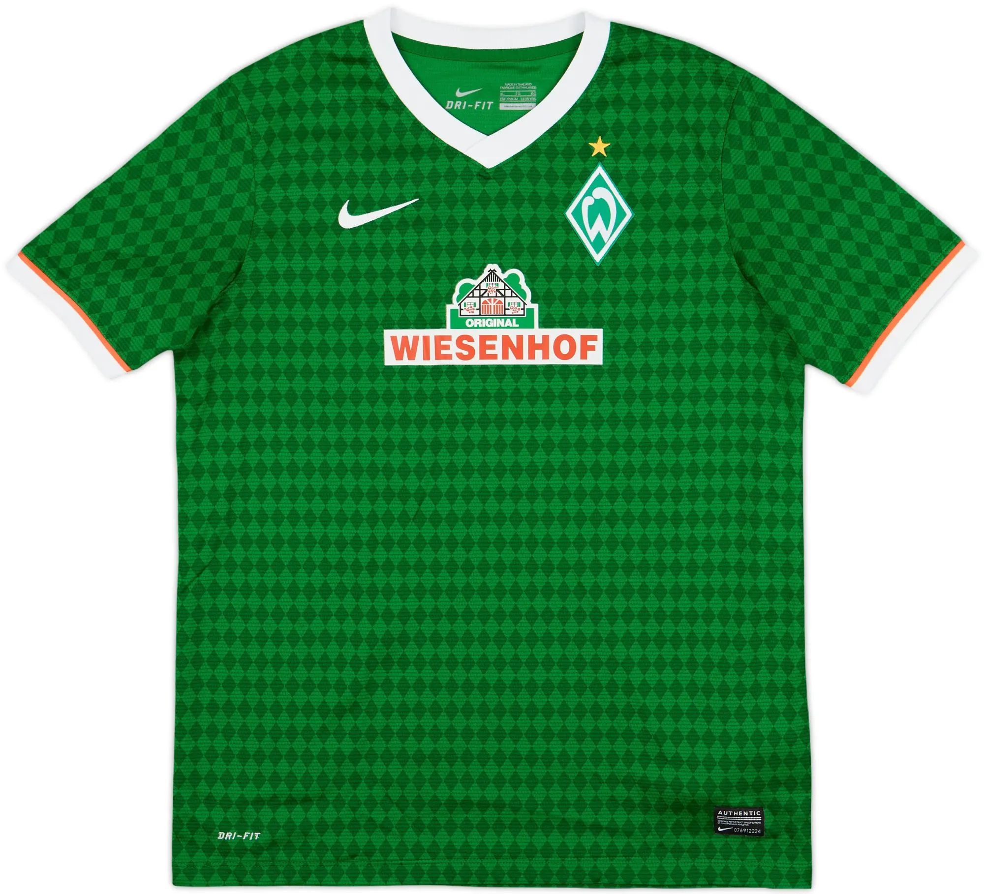 Nike Werder Bremen Boys SS Home Shirt 2013/14