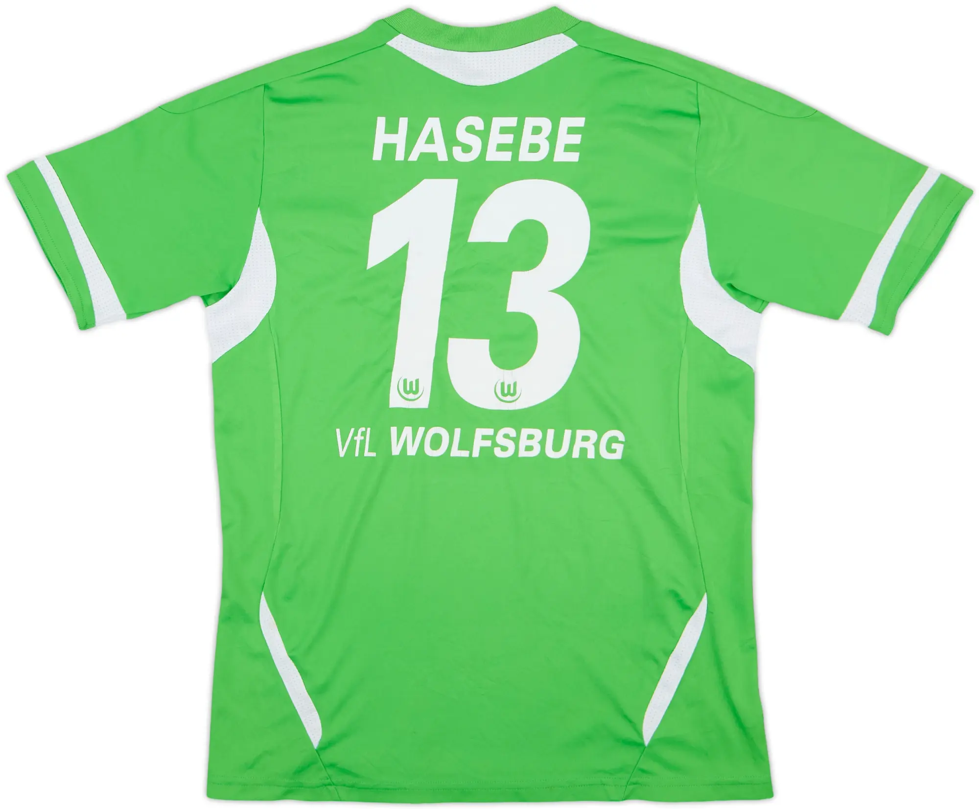 2011-12 Wolfsburg Home Shirt Hasebe #13 - 5/10 - (L.Boys)