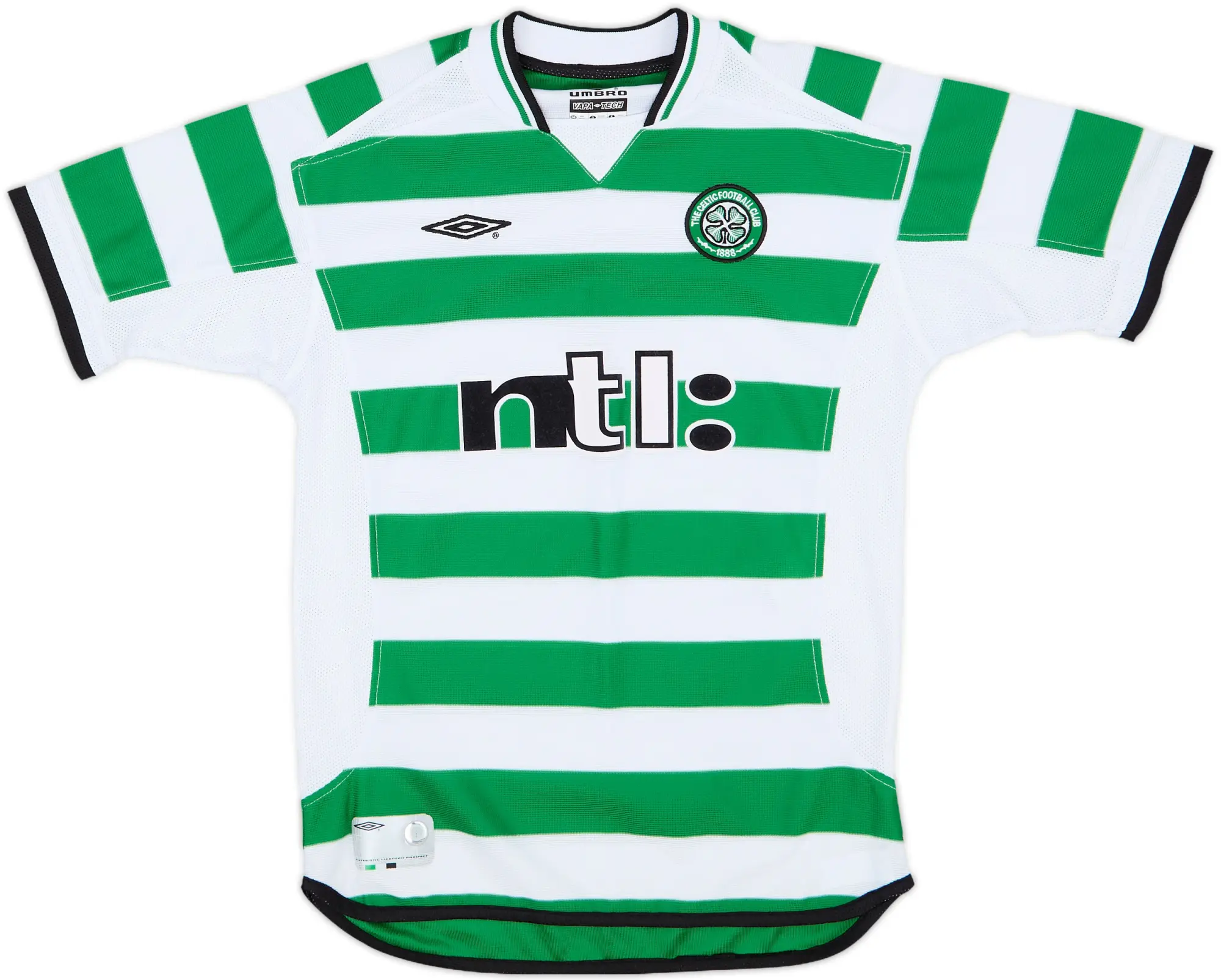 Umbro Celtic Boys SS Home Shirt 2001/03
