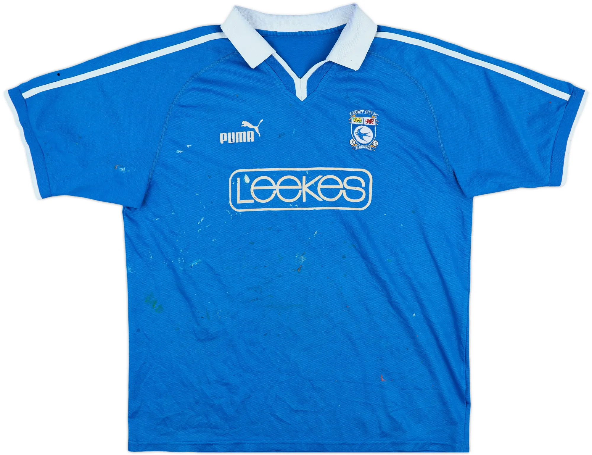 Puma Cardiff City Mens SS Home Shirt 2002/03