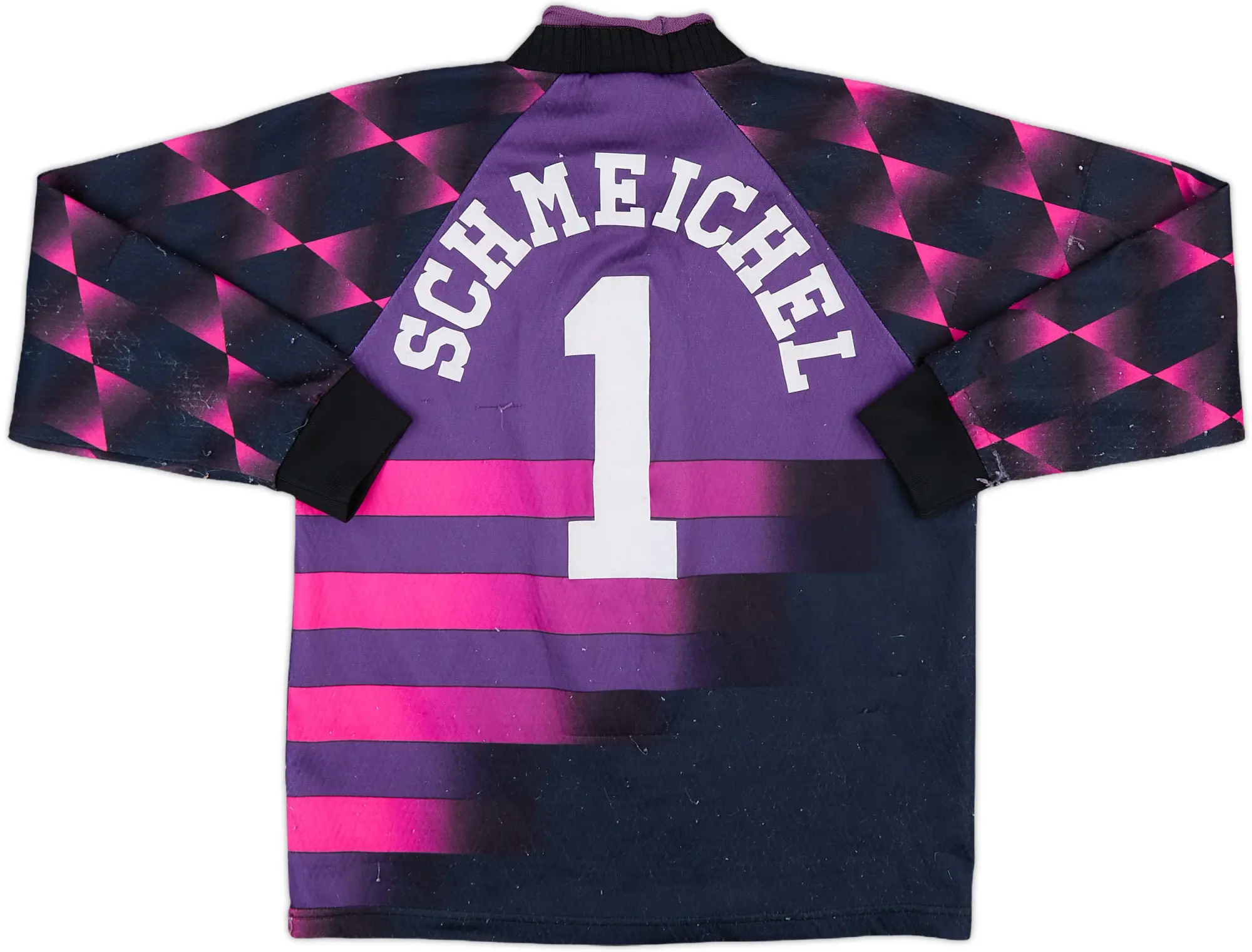 1996-97 Manchester United GK Shirt Schmeichel #1 - 7/10 - (L.Boys)