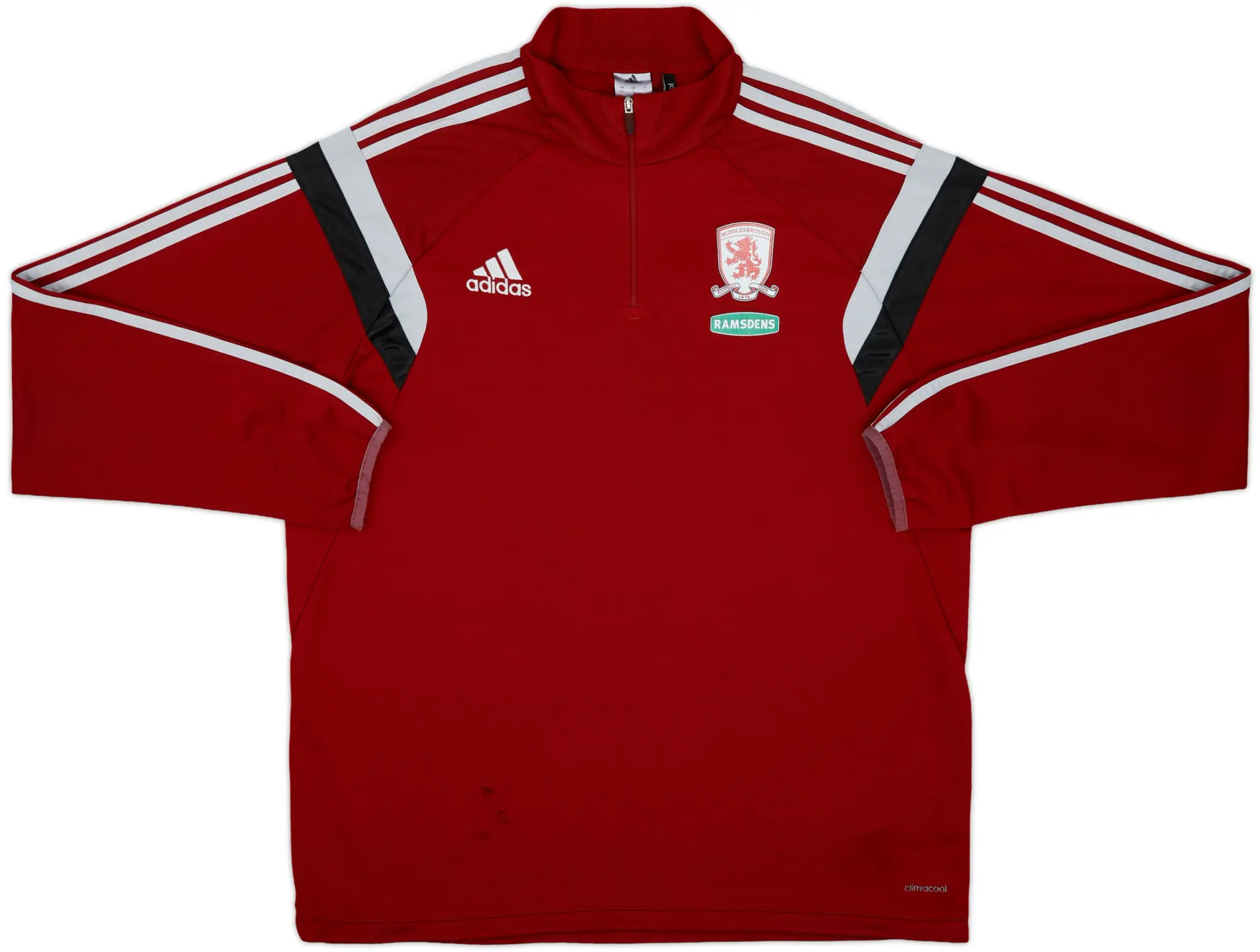 2013-14 Middlesbrough adidas 1/4 Zip Training Top - 5/10 - (XL)