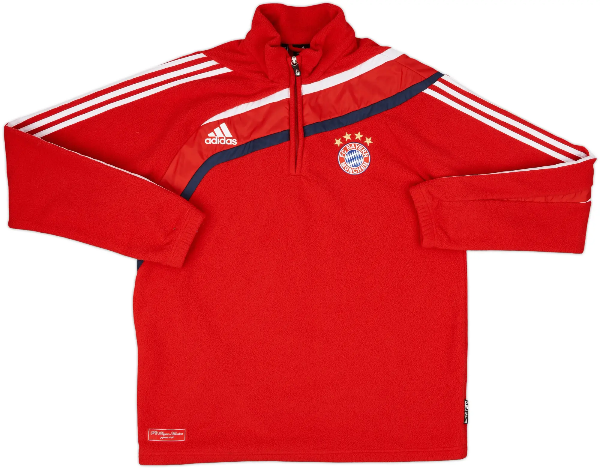 2009-10 Bayern Munich adidas 1/4 Zip Fleece Top - 8/10 - (L/XL)