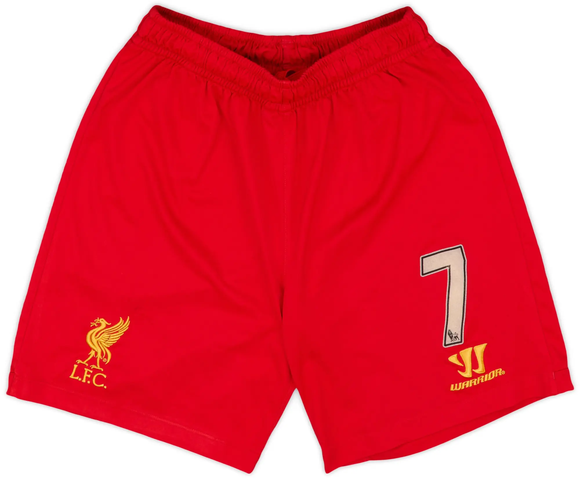 2012-13 Liverpool Player Issue Home Shorts #7 (Suarez) - 8/10 - (S)