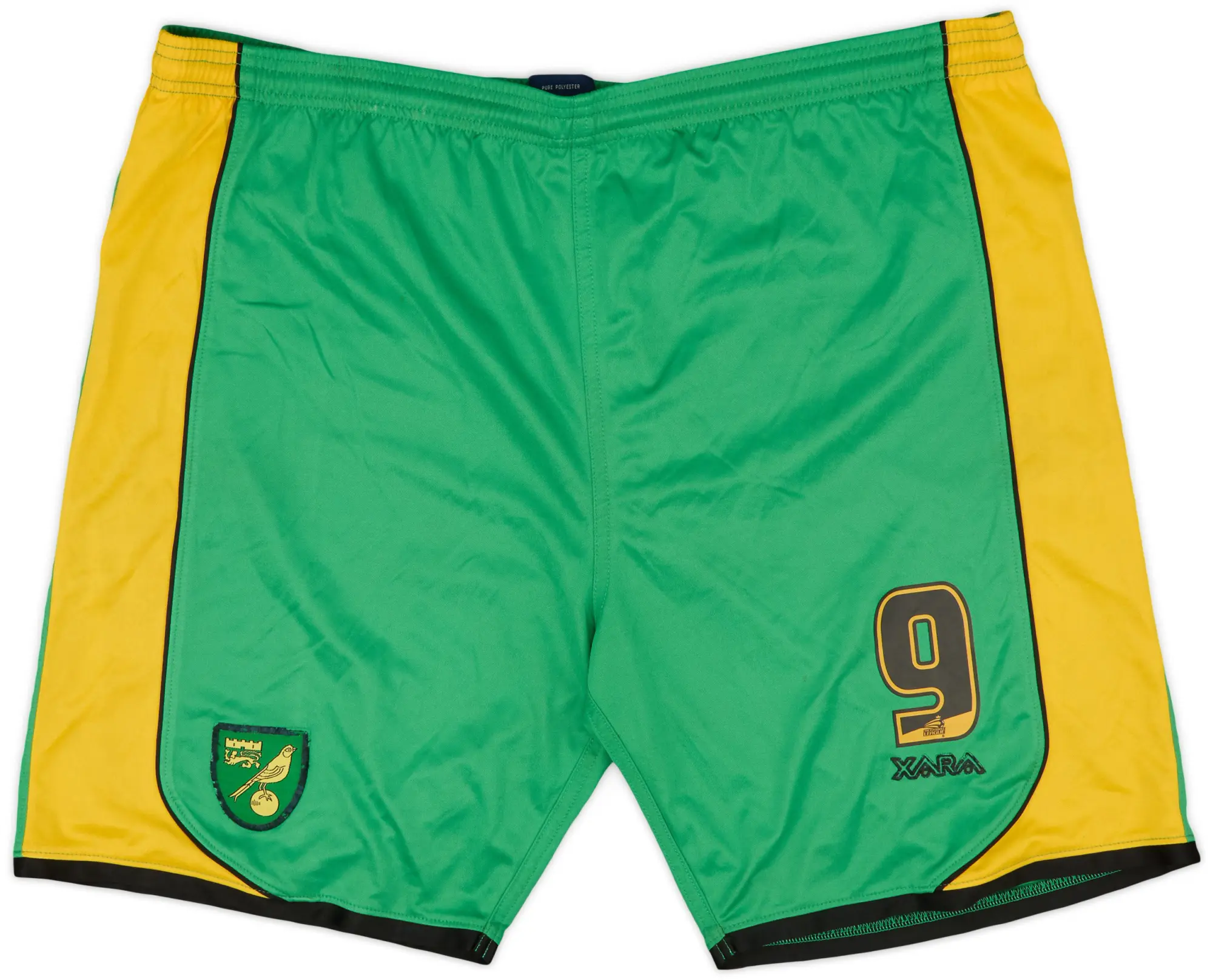 2006-08 Norwich Player Issue Home Shorts #9 - 7/10 - (XL)
