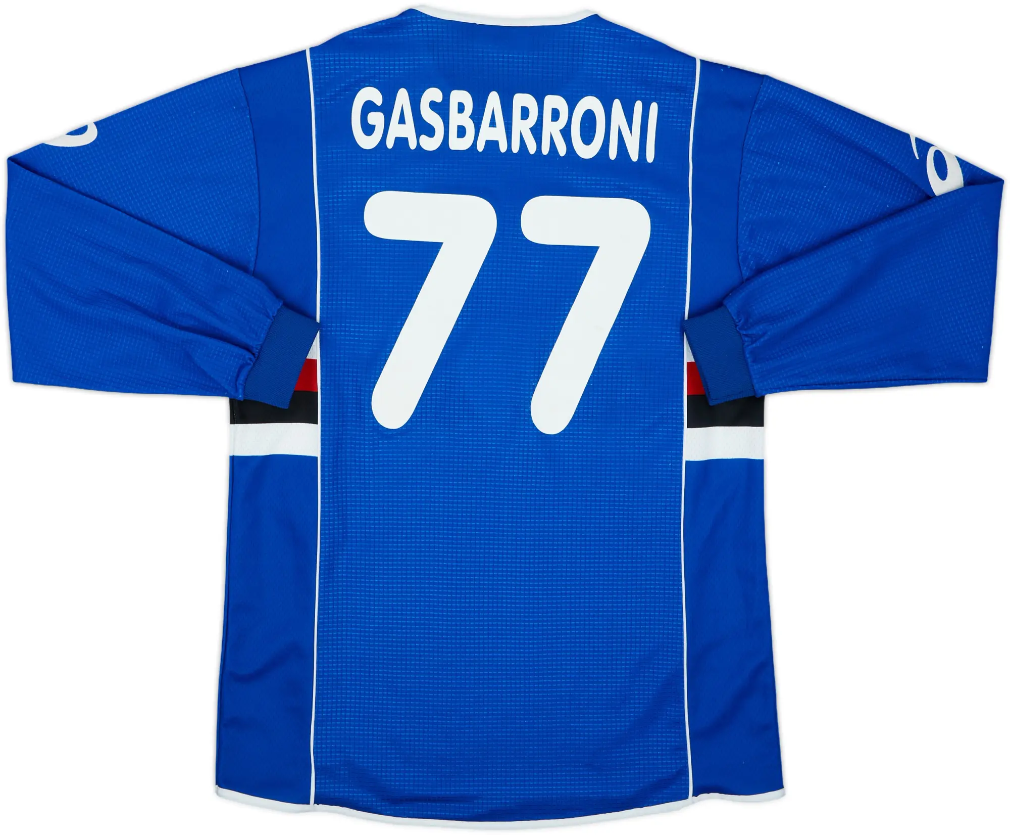 2002-03 Sampdoria Home L/S Shirt Gasbarroni #77 - 7/10 - (M)