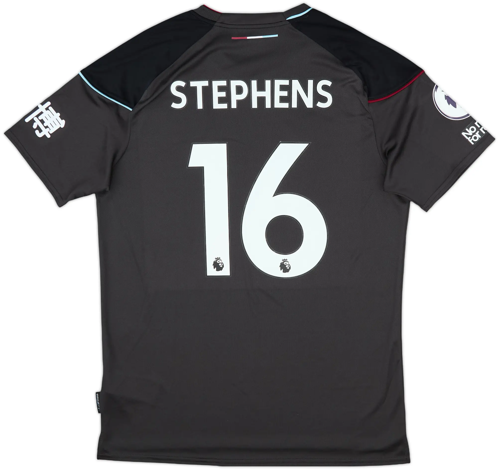 2020-21 Burnley Match Issue Away Shirt Stephens #16