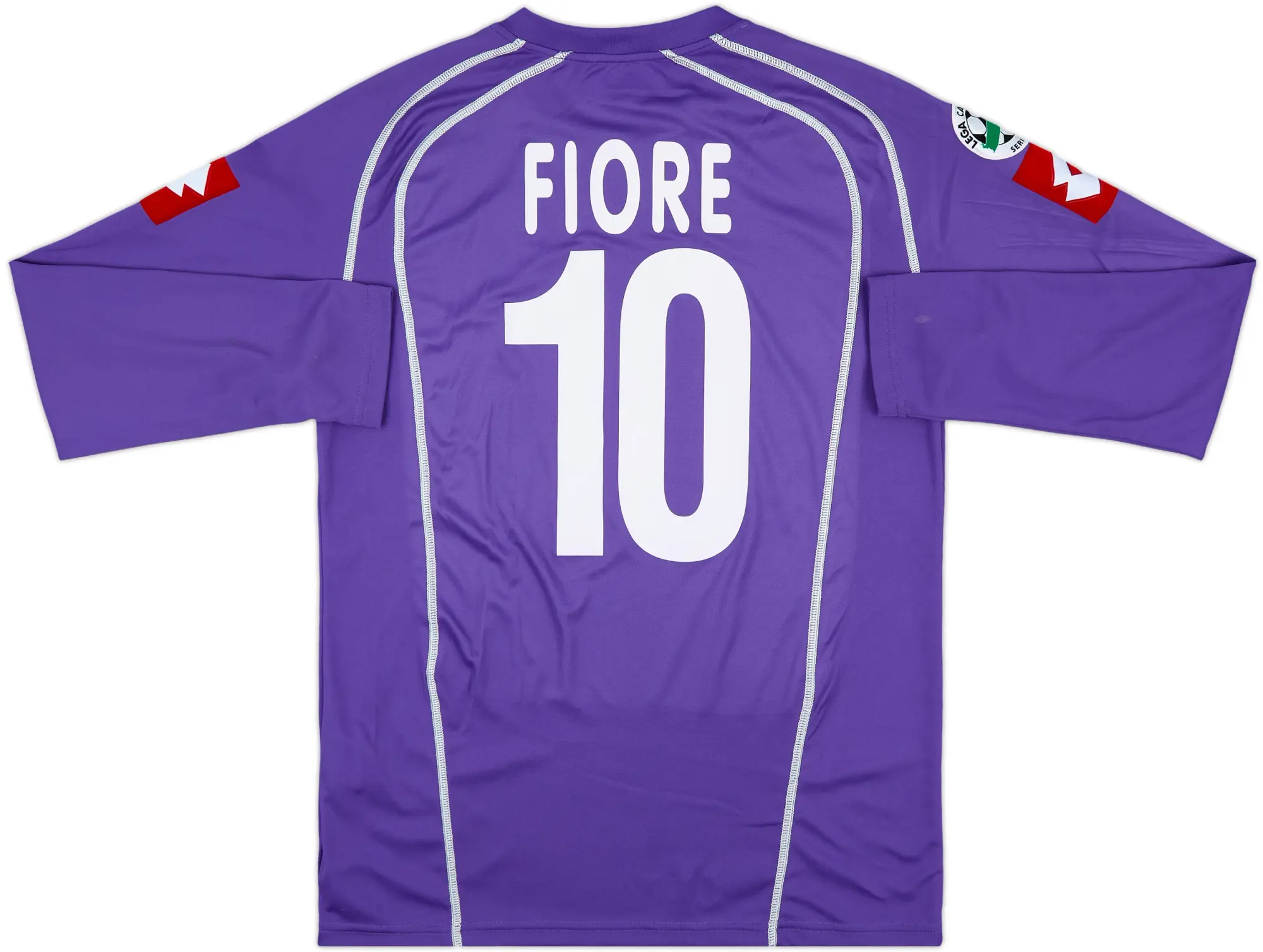 2005-06 Fiorentina Match Issue Home L/S Shirt Fiore #10