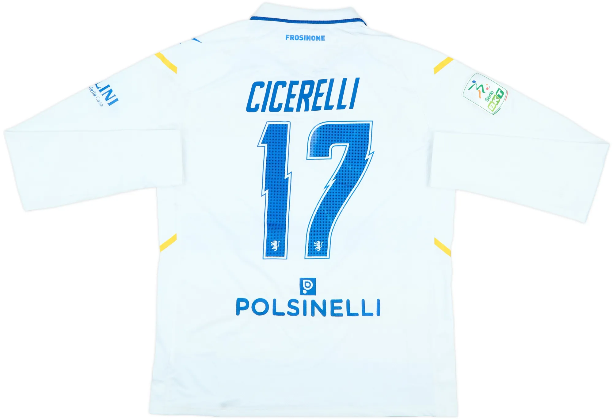 Away Frosinone Mens LS Player Issue Away Shirt 2021/22