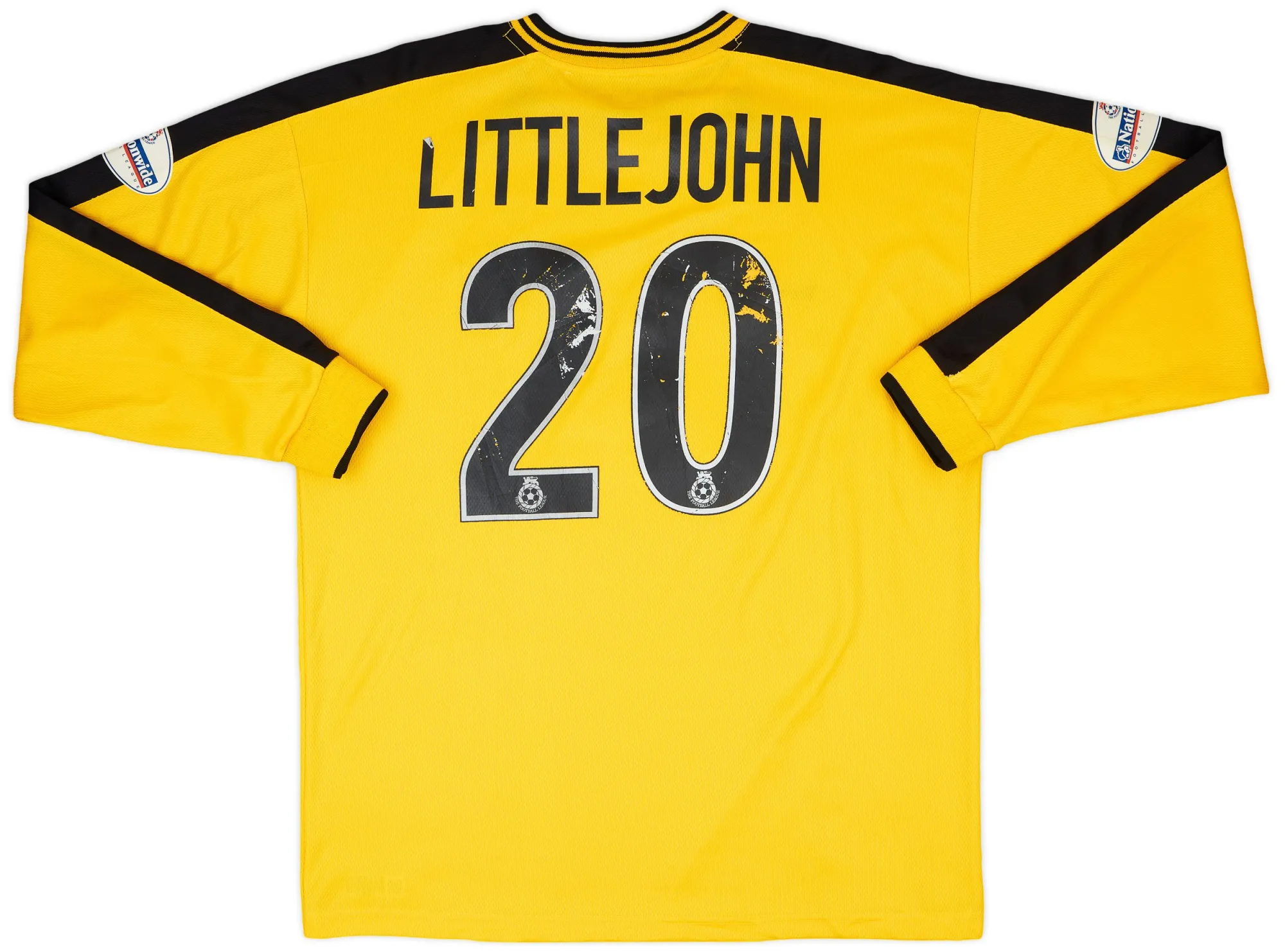 Away Port Vale Mens LS Player Issue Away Shirt 2003/04