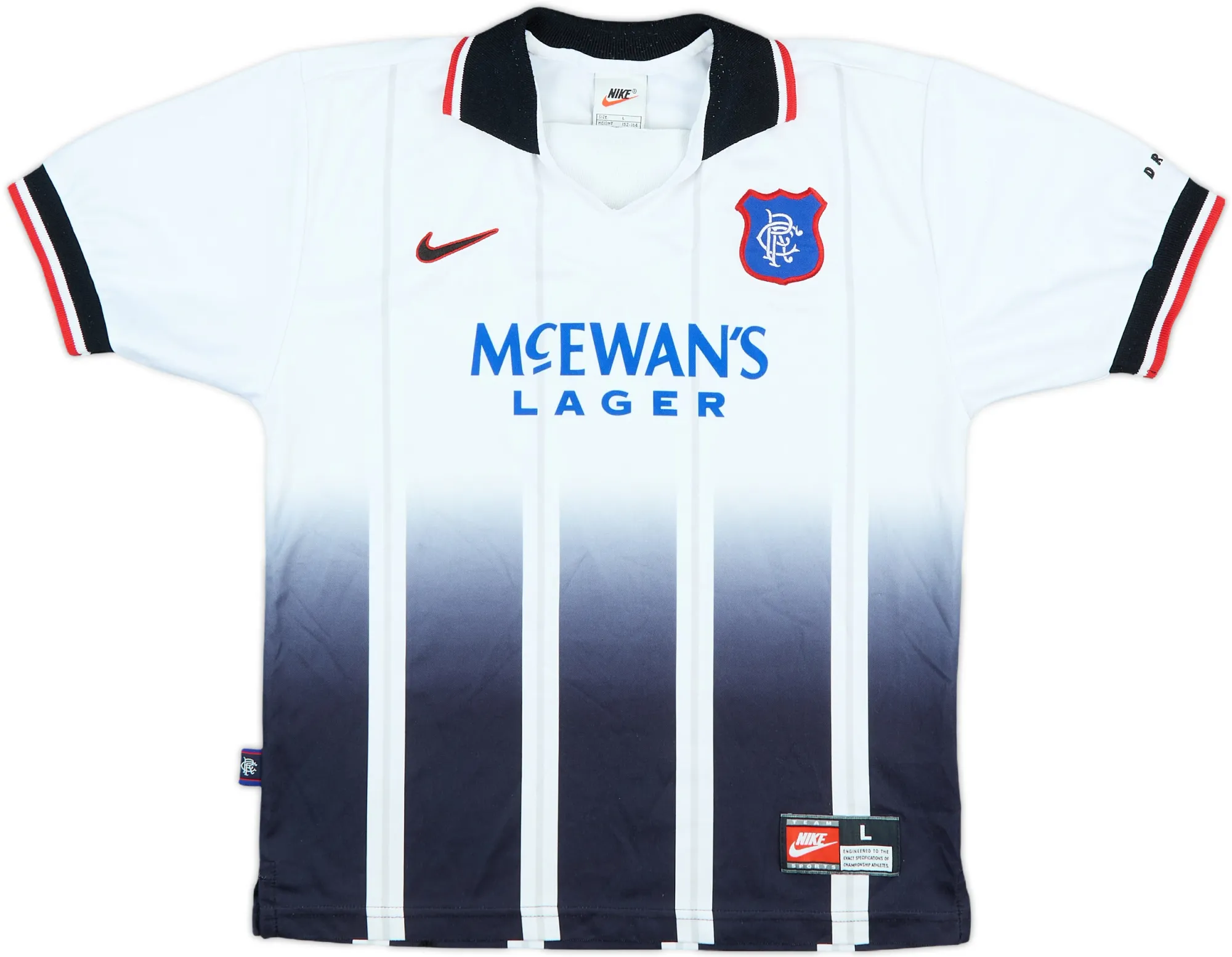 Nike Rangers Boys SS Away Shirt 1997/99