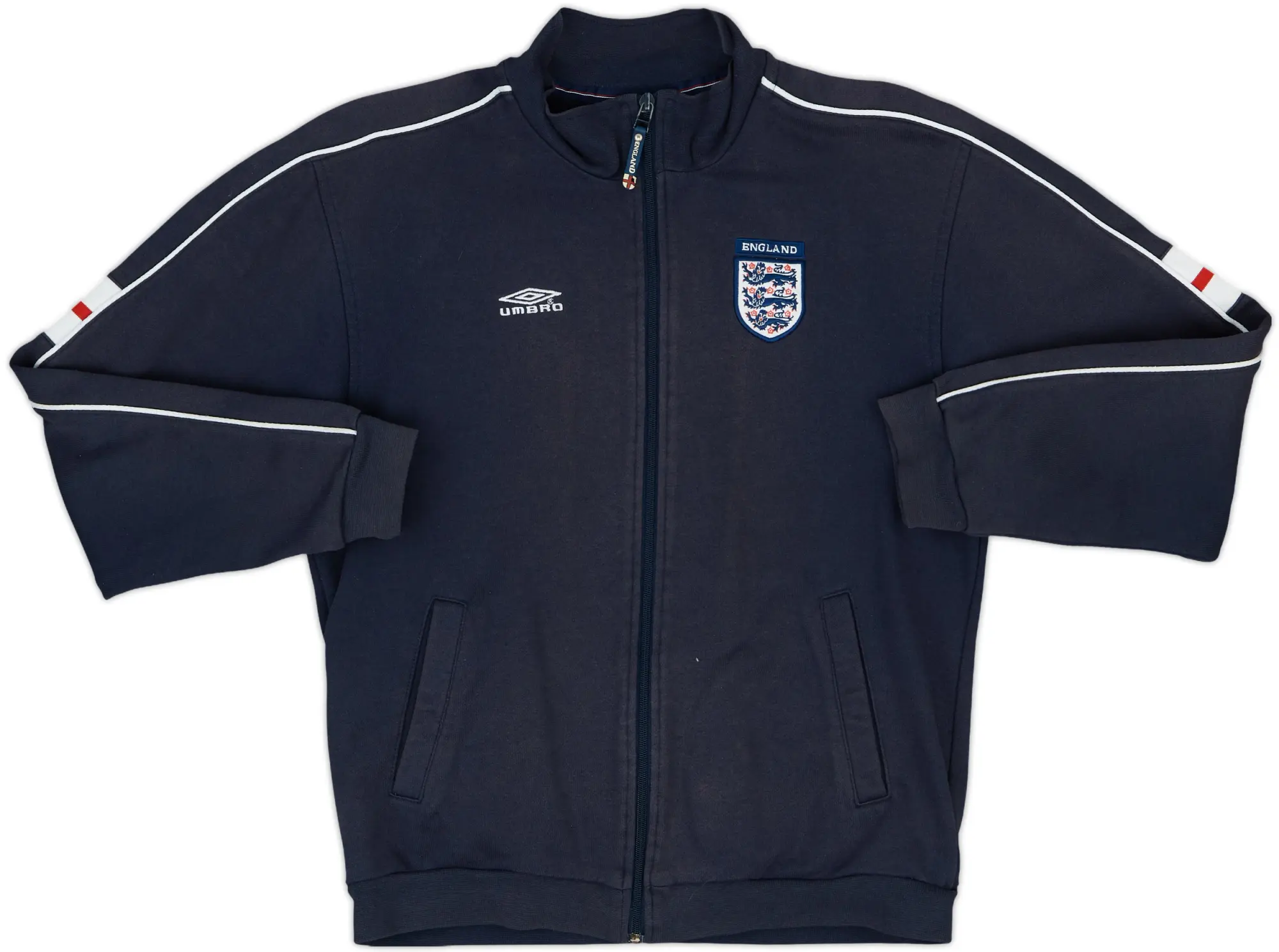 2002-04 England Umbro Track Jacket - 6/10 - (XL.Boys)