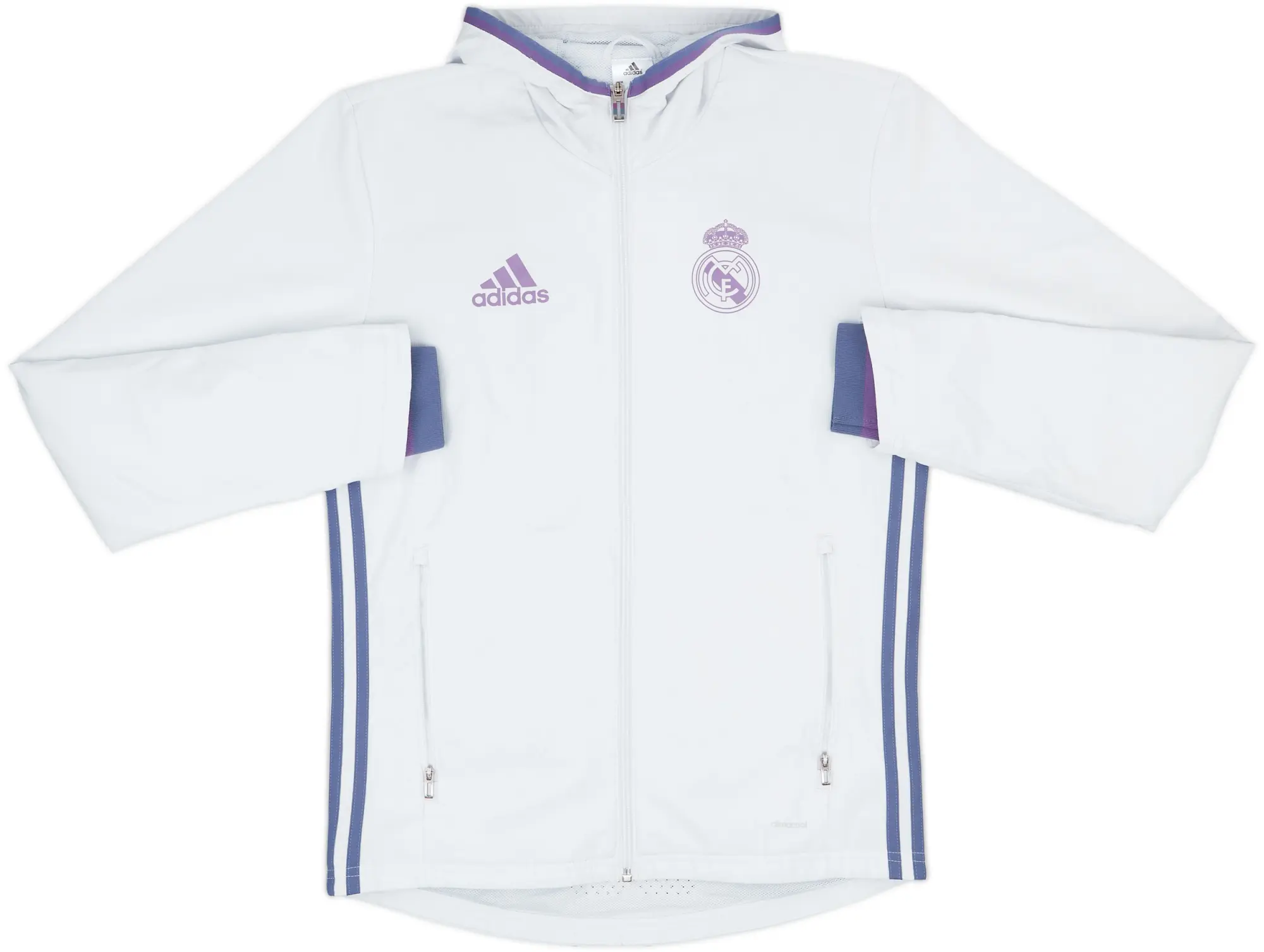 2016-17 Real Madrid adidas Hooded Track Jacket - 7/10 - (XS)