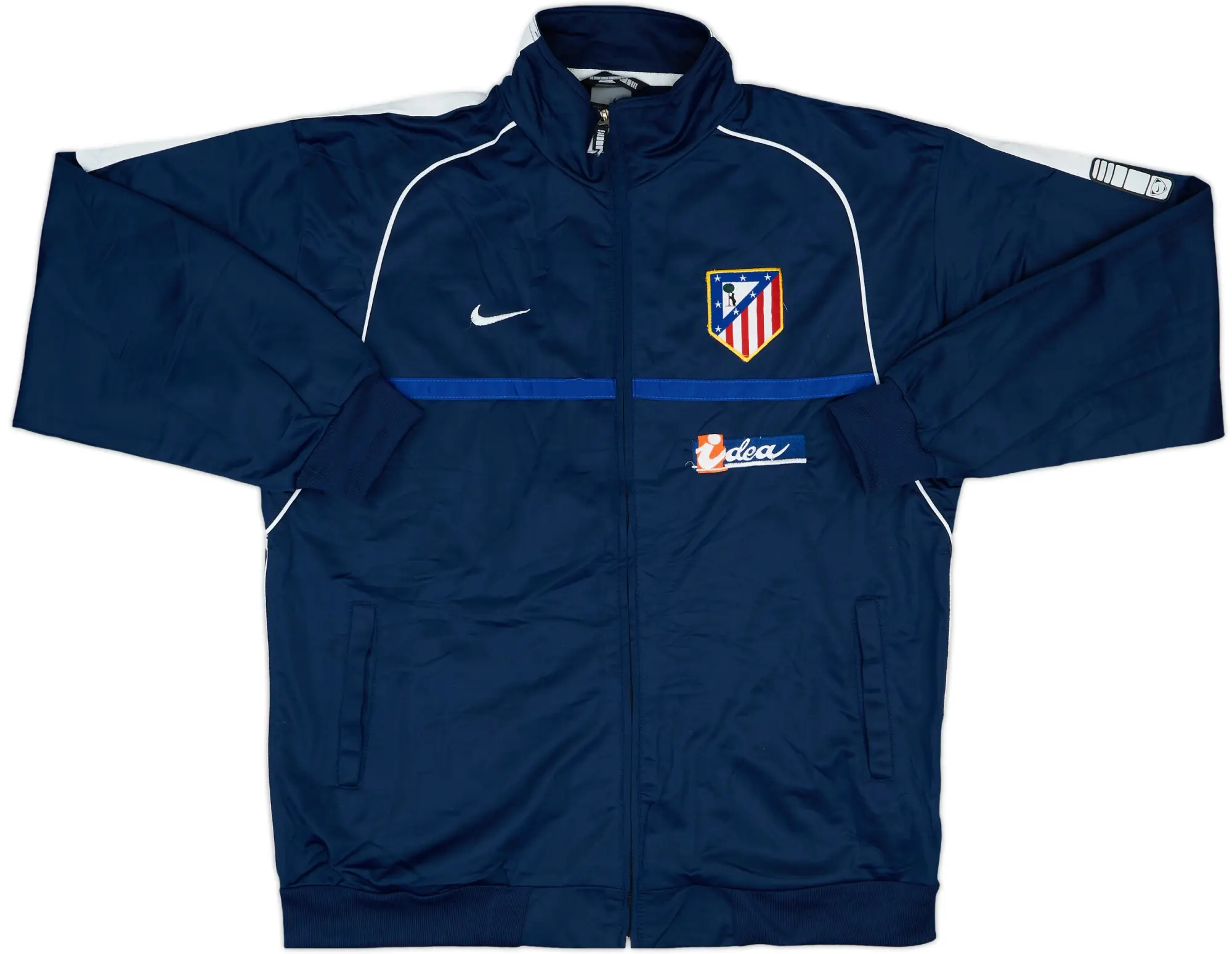 2002-03 Atletico Madrid Nike Track Jacket - 8/10 - (XL)