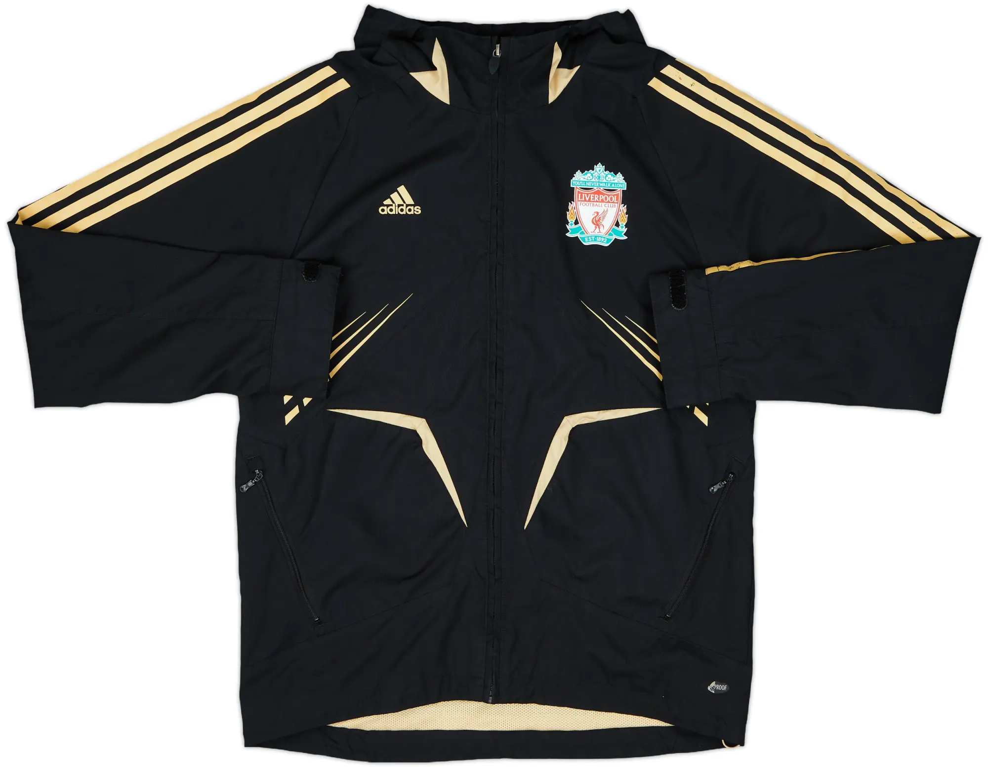 2008-09 Liverpool adidas Hooded Track Jacket - 8/10 - (M)
