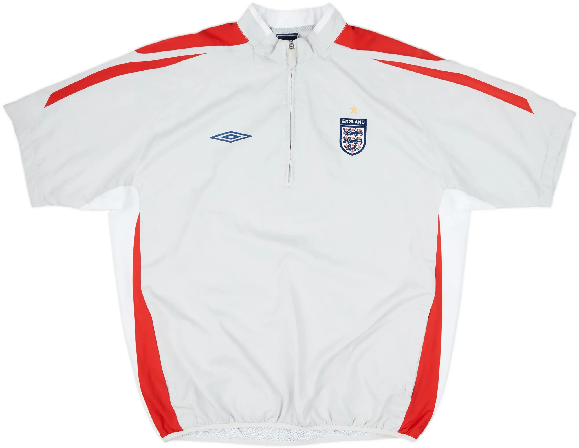 2007-08 England Umbro 1/4 Zip S/S Training Top - 8/10 - (XL)