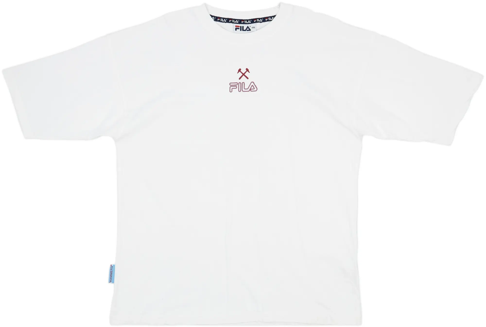 1999-01 West Ham Fila Cotton Tee - 8/10 - (XXL)
