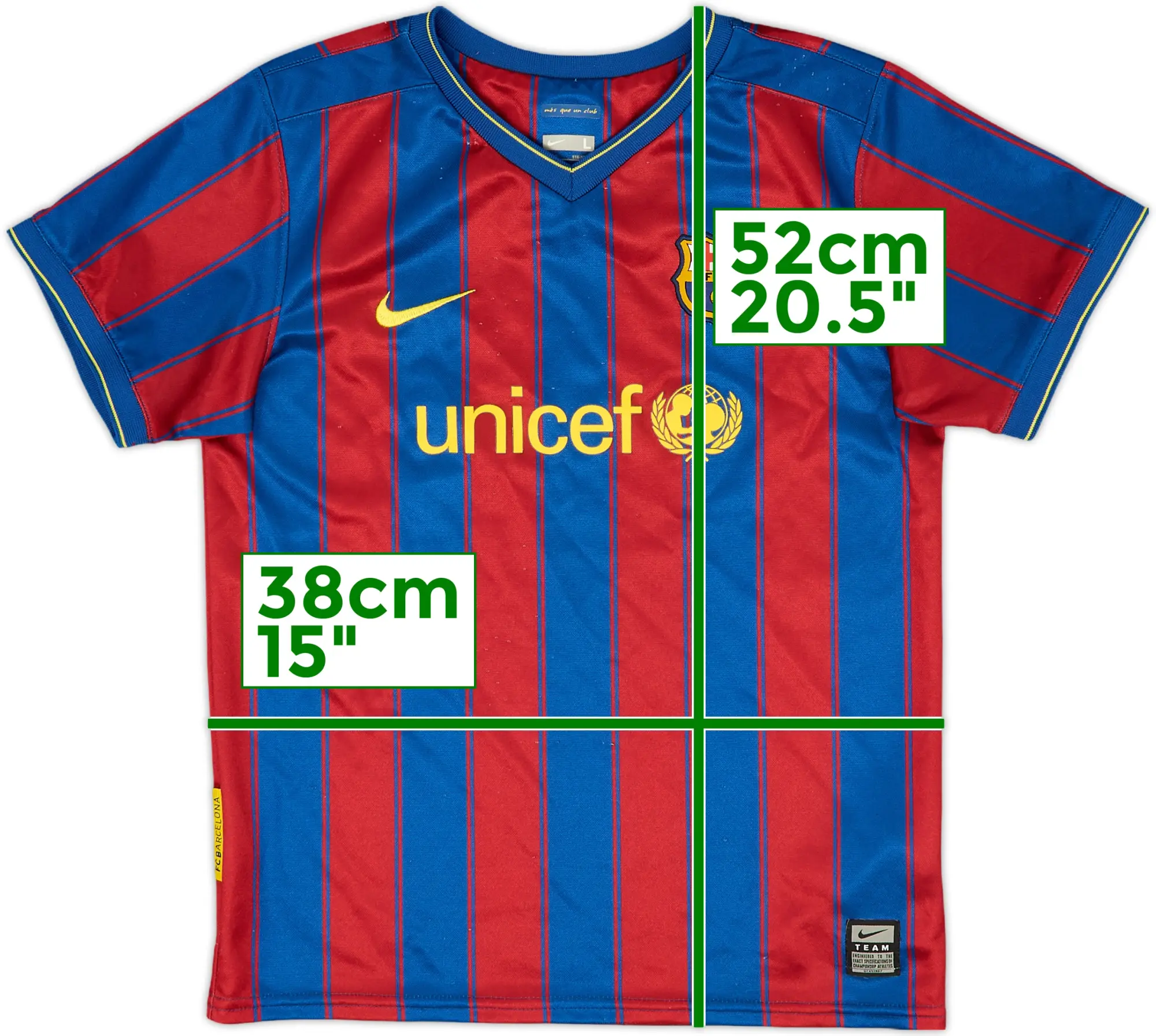 Nike Barcelona Boys SS Home Shirt 2009/10