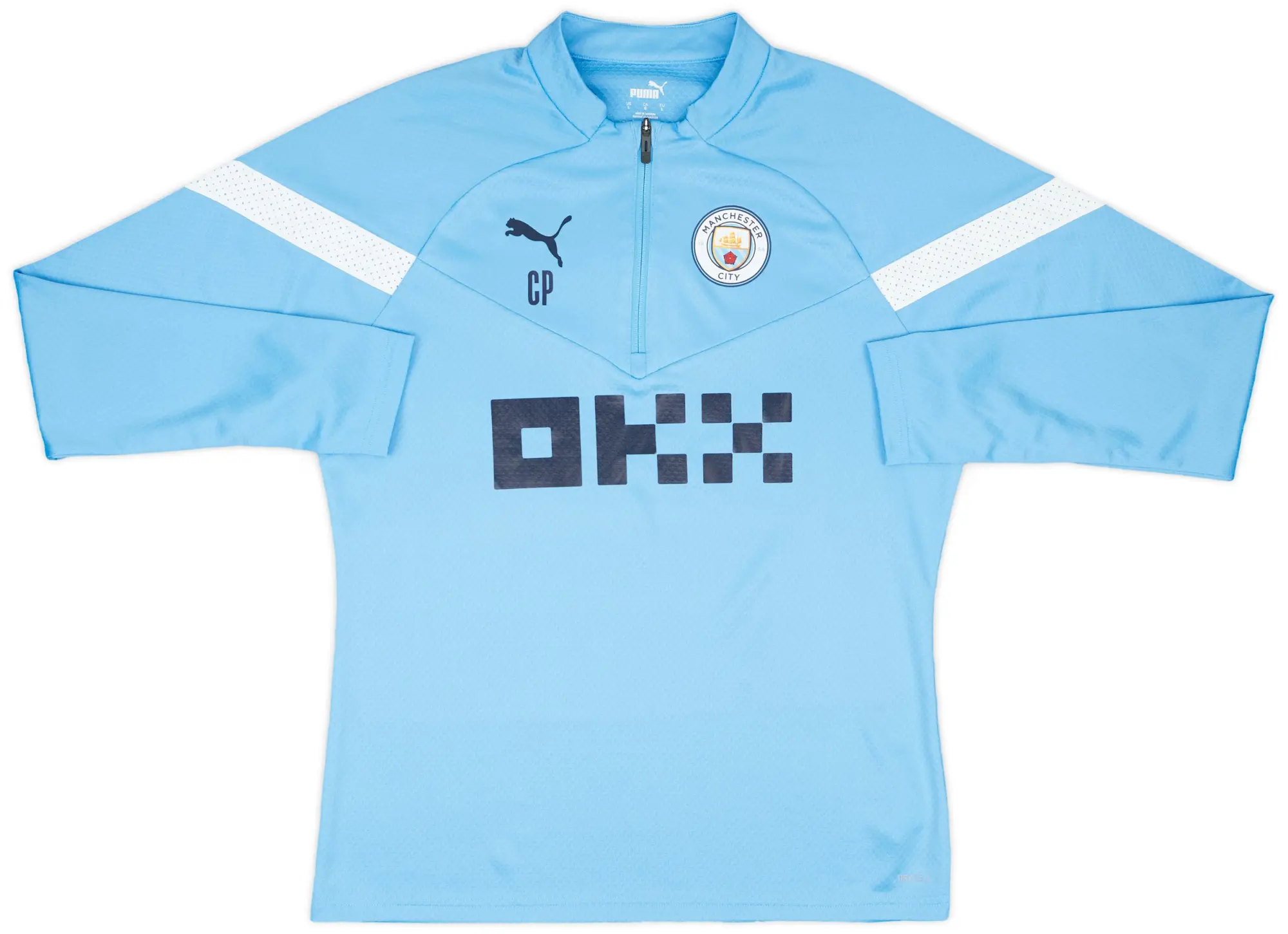 2022-23 Manchester City Puma 1/4 Zip Training Top #CP - 9/10 - (L)