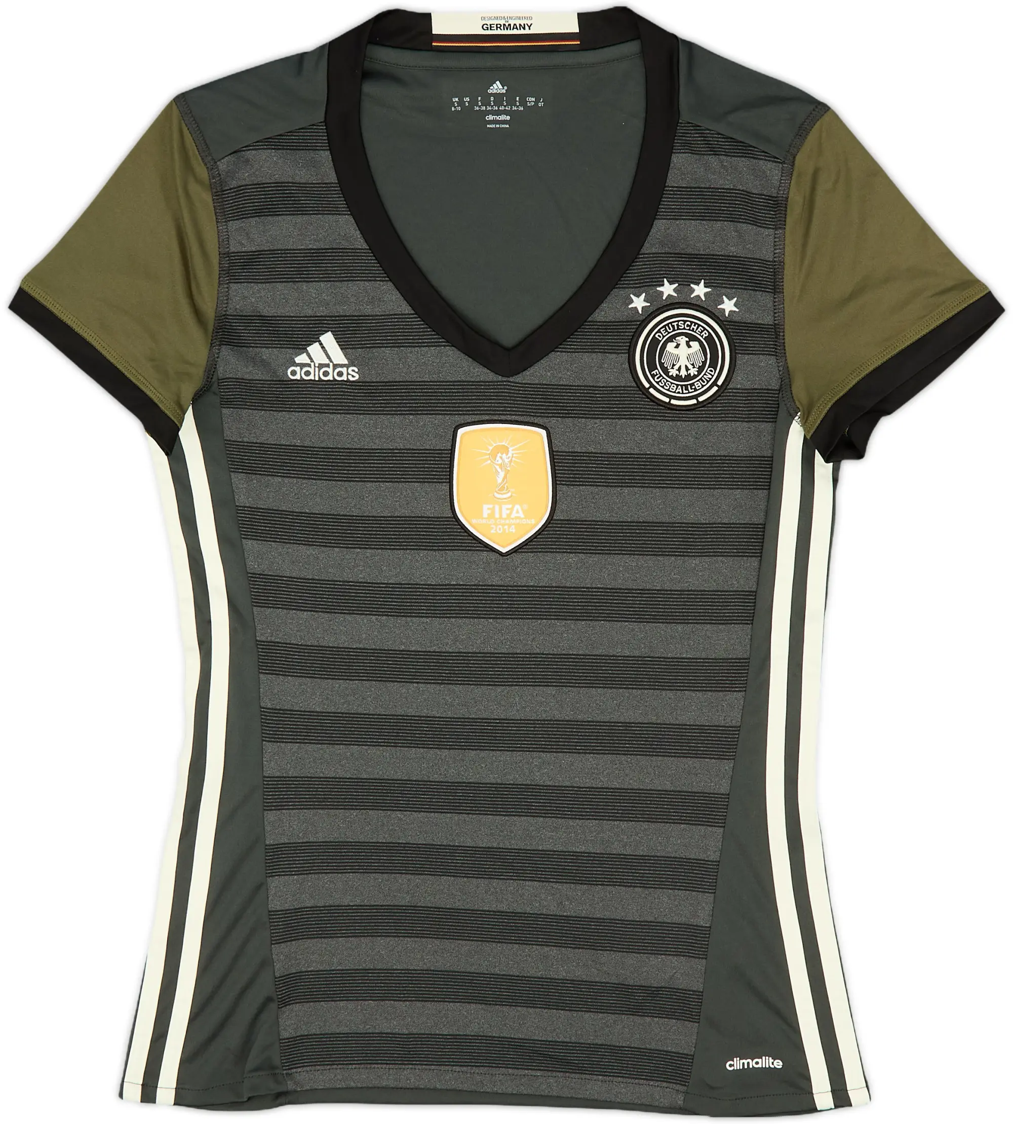 adidas Germany Womens SS Away Shirt 2015