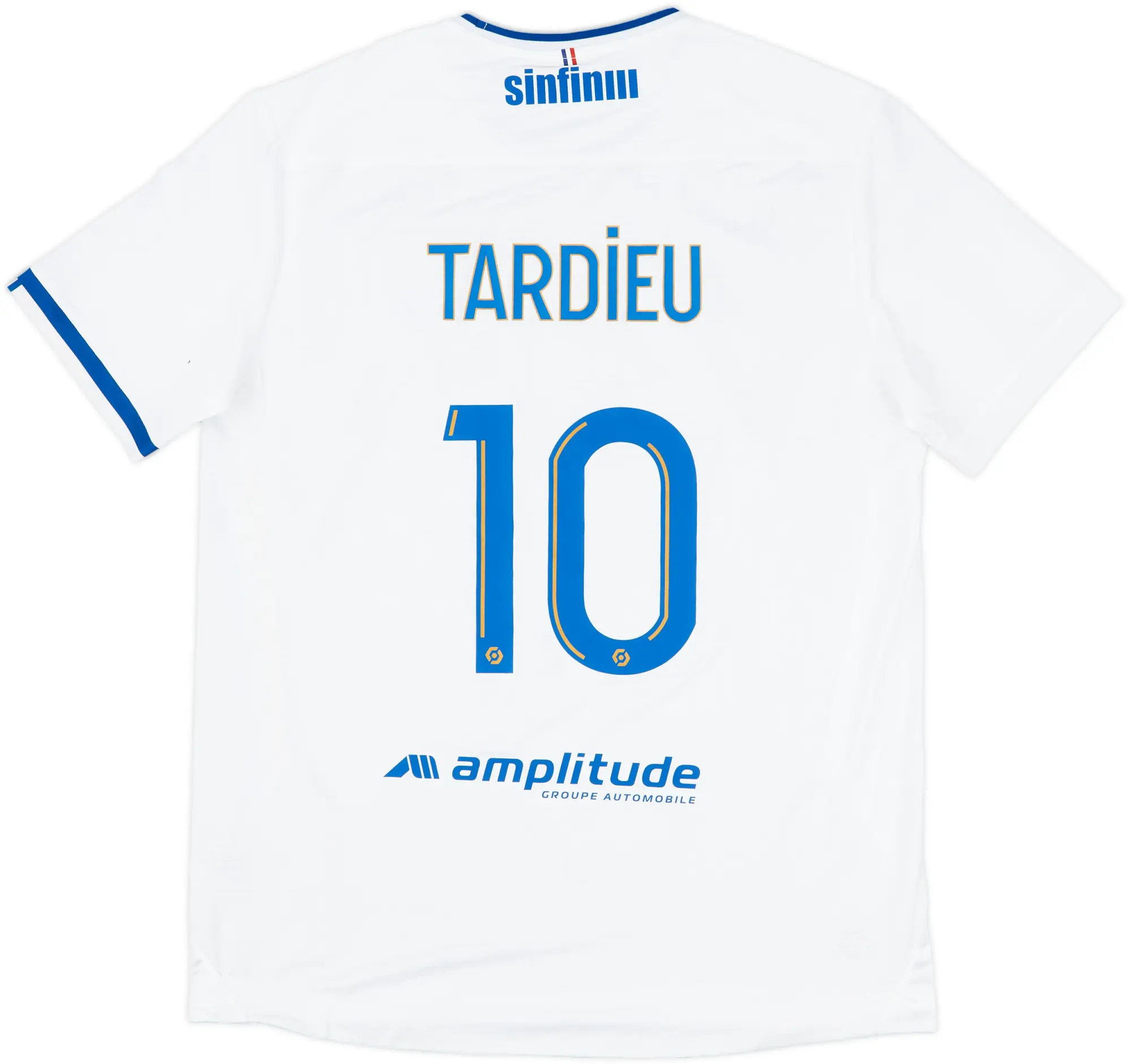 2022-23 Troyes Signed Away Shirt Tardieu #10 - 9/10 - (XL)