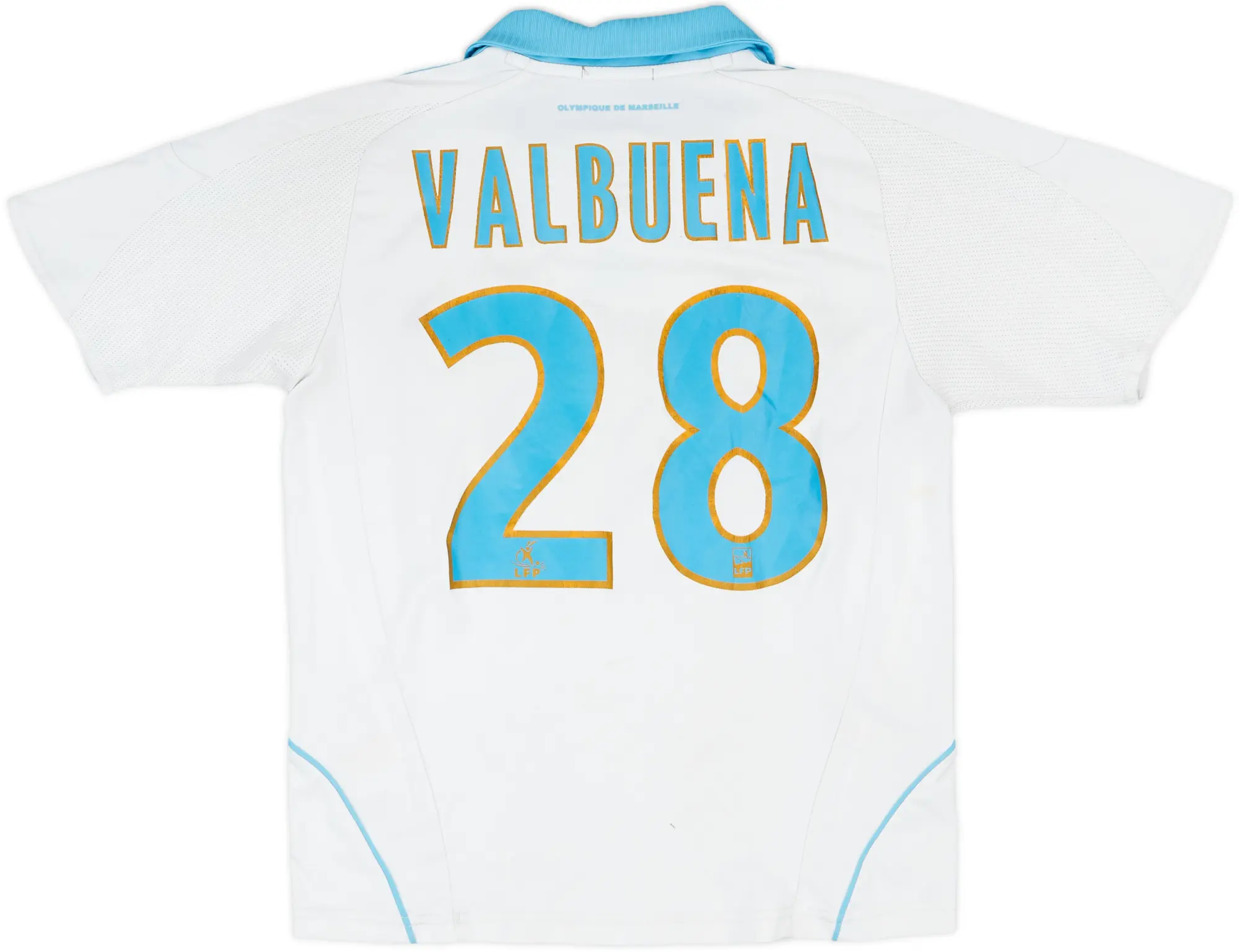 2008-09 Olympique Marseille Home Shirt Valbuena #28 - 5/10 - (S.Boys)