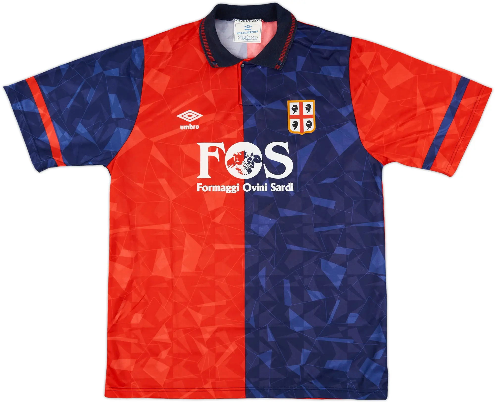 1990-93 Cagliari Home Shirt #10 - 8/10 - (L)