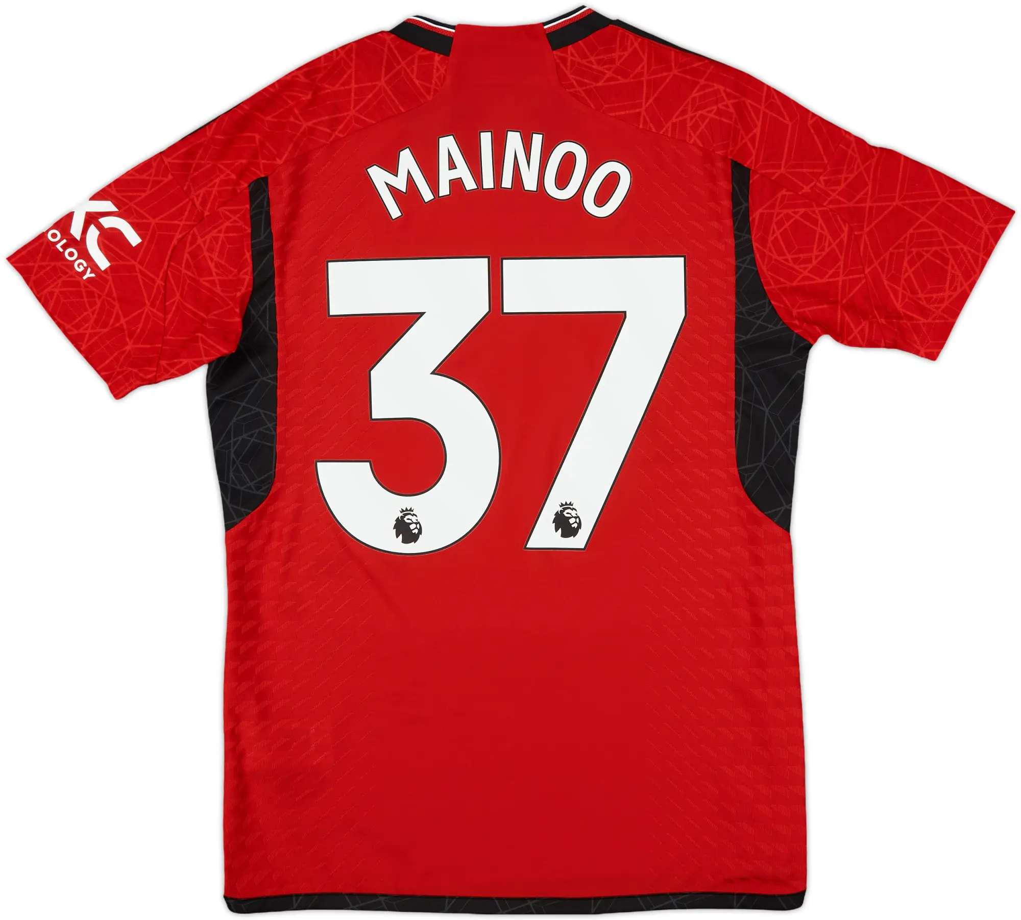 2023-24 Manchester United Authentic Home Shirt Mainoo #37 - 10/10 - (M)
