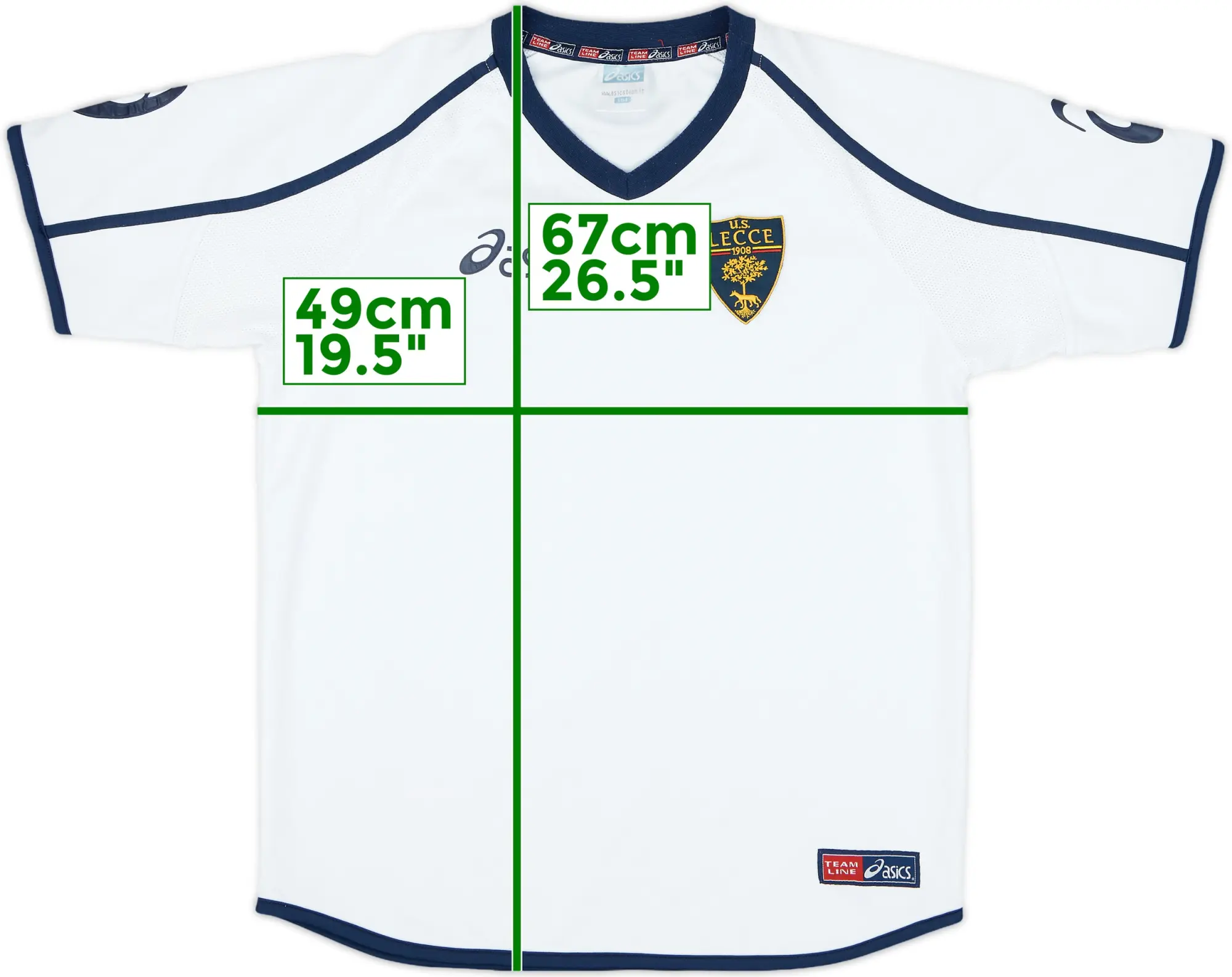 2000-01 Lecce Asics Training Shirt - 9/10 - (XL.Boys)