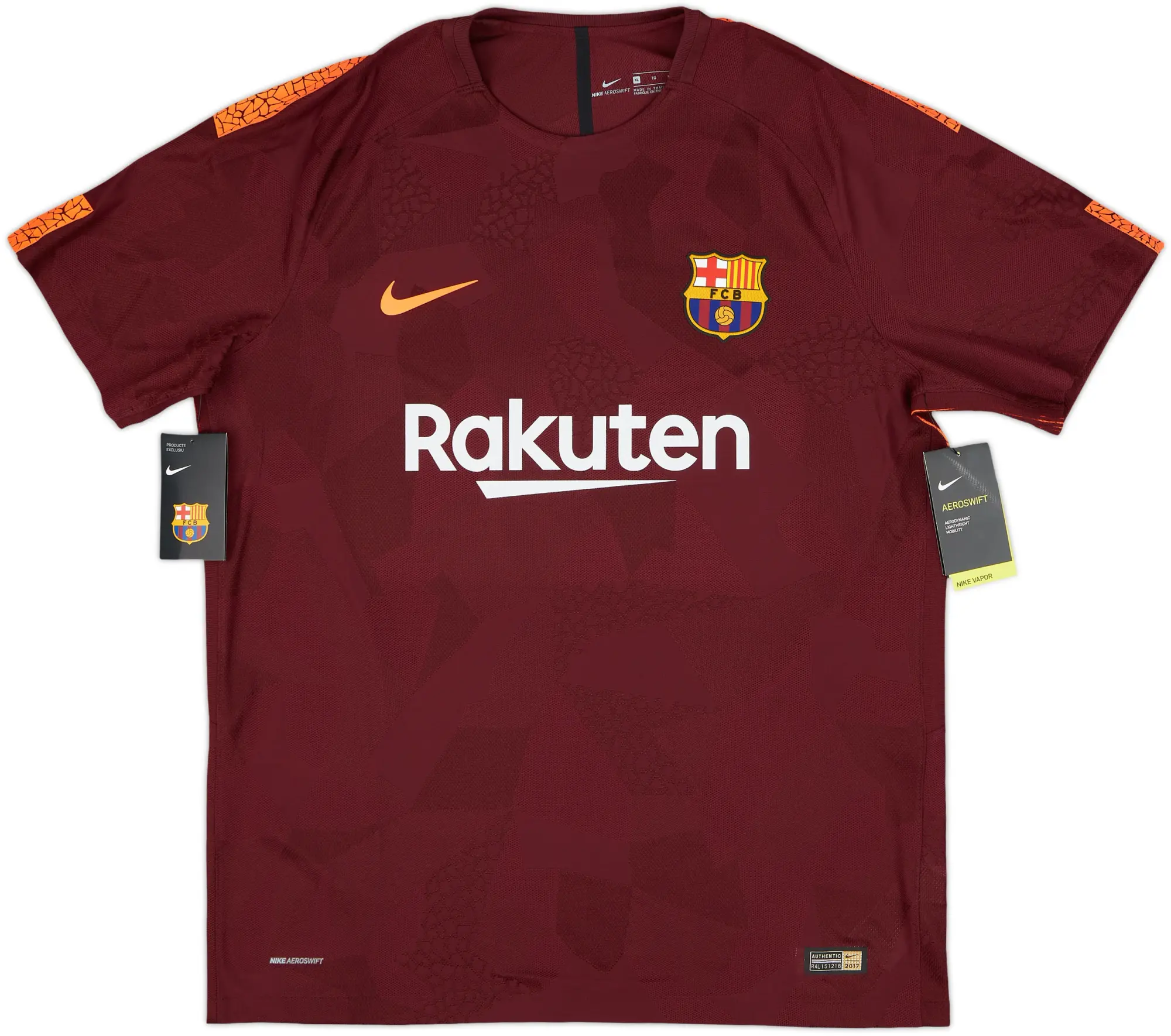 Nike Barcelona Mens SS Player Issue Third Shirt 2017/18