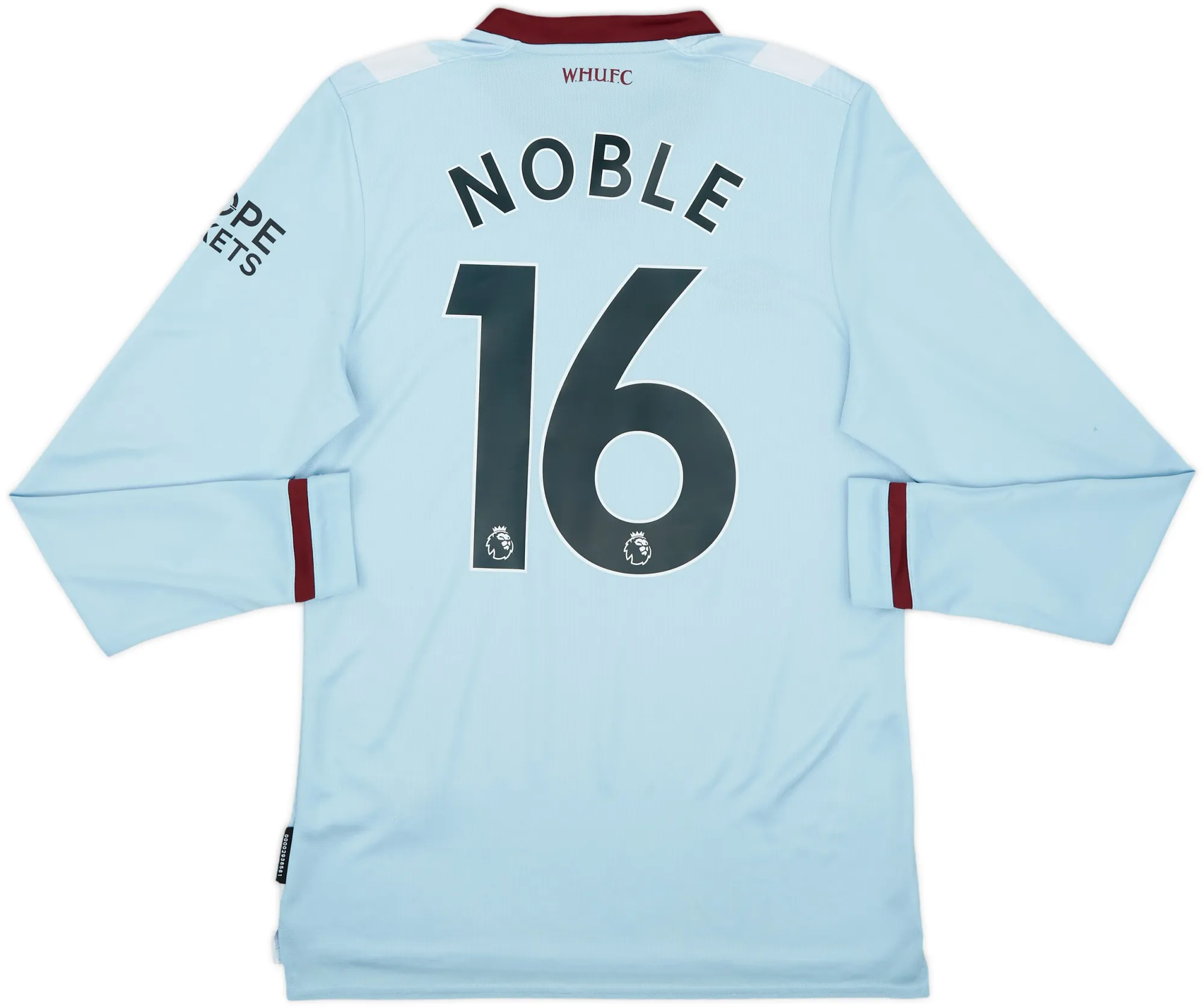 Umbro West Ham United Mens LS Away Shirt 2021/22