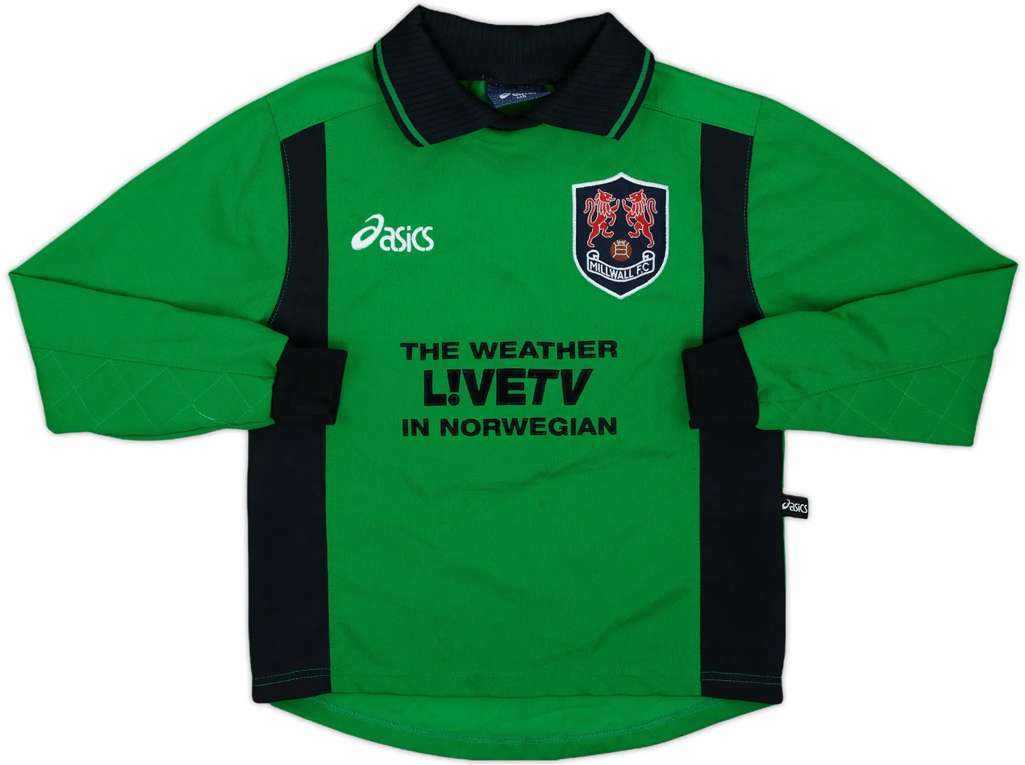 Asics Millwall Boys LS Goalkeeper Home Shirt 1998/99