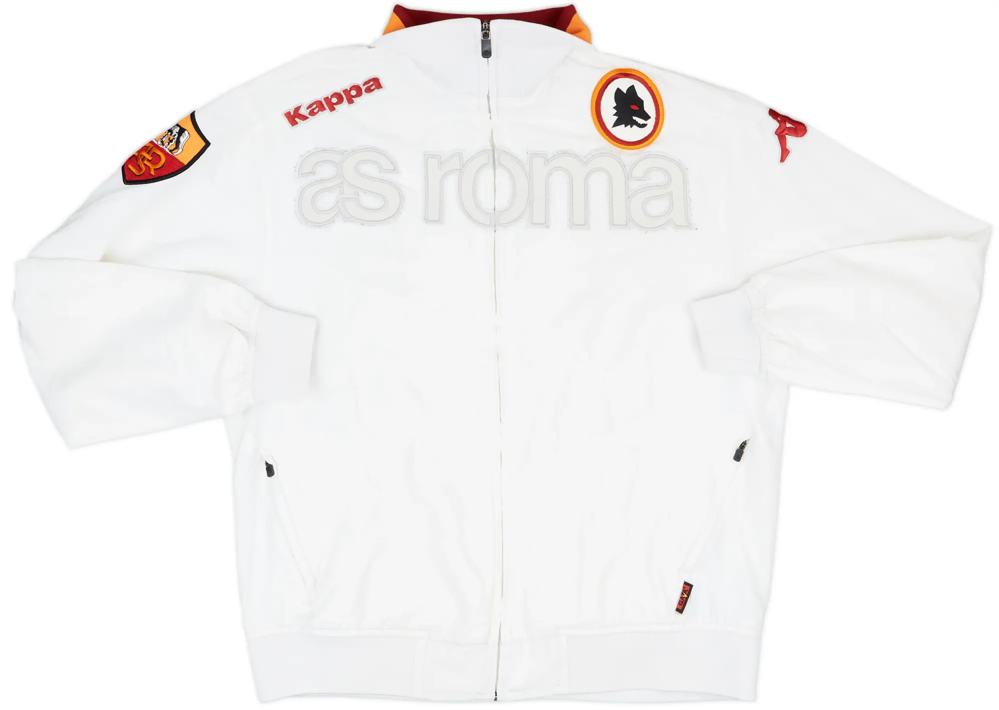 2012-13 Roma Kappa Track Jacket - 7/10 - (XL.Boys)