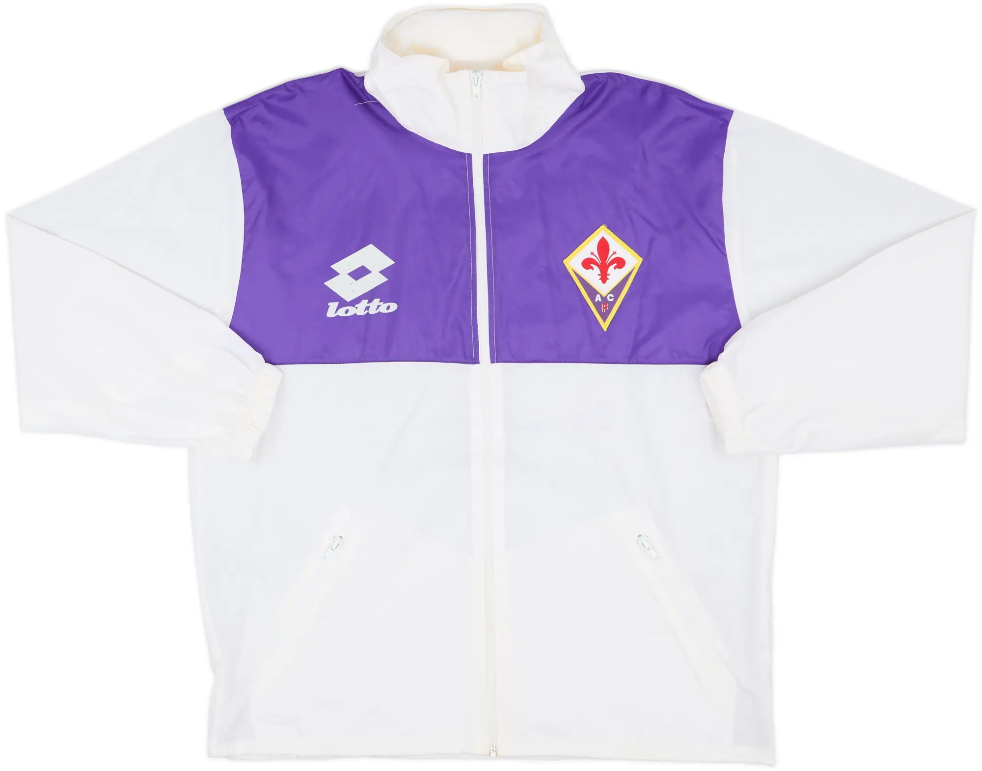 1991-93 Fiorentina Lotto Hooded Rain Jacket - 6/10 - (M)
